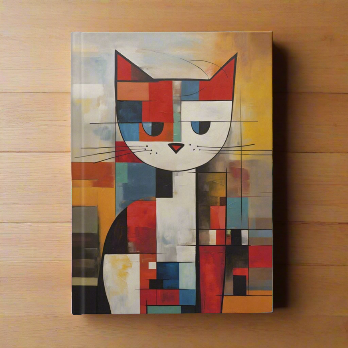 Mondrian cat Hardback Journal