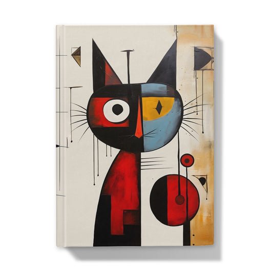 Miró cat Hardback Journal