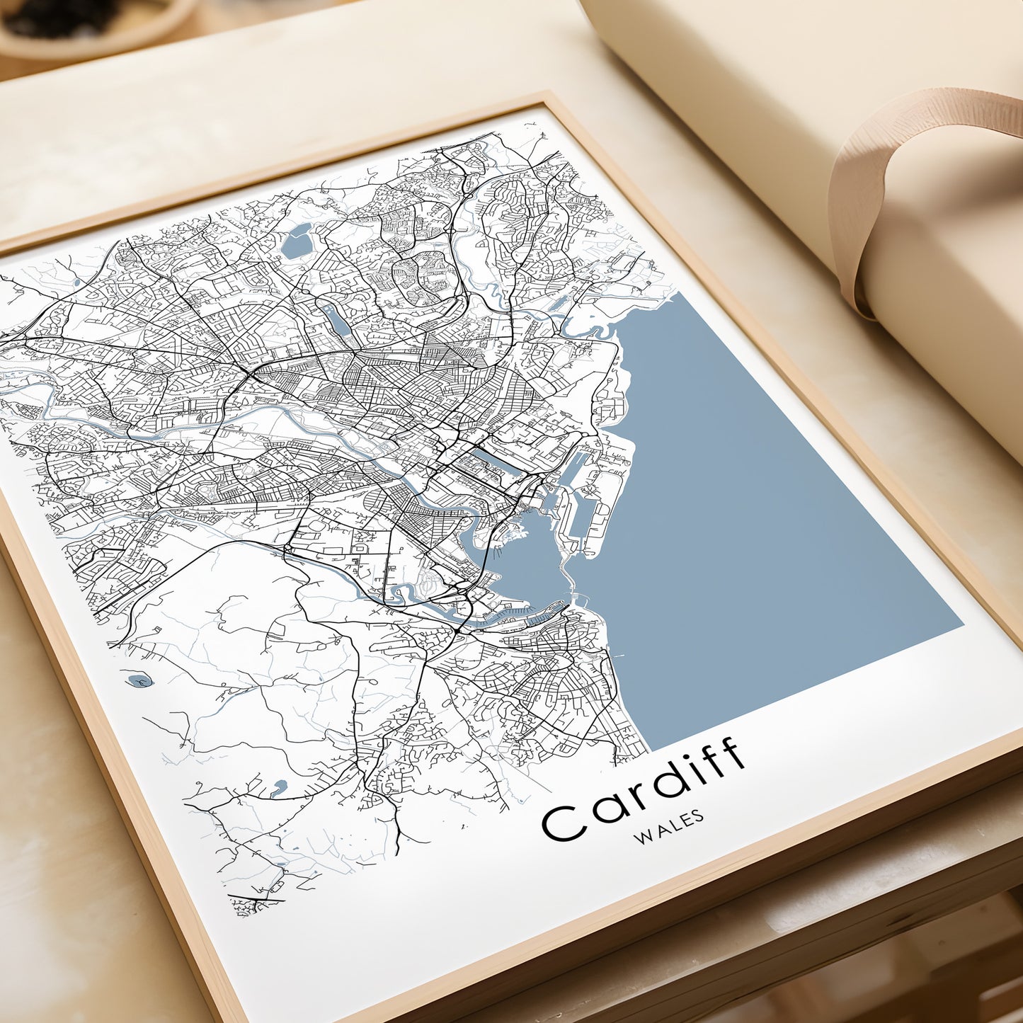 Cardiff Map print