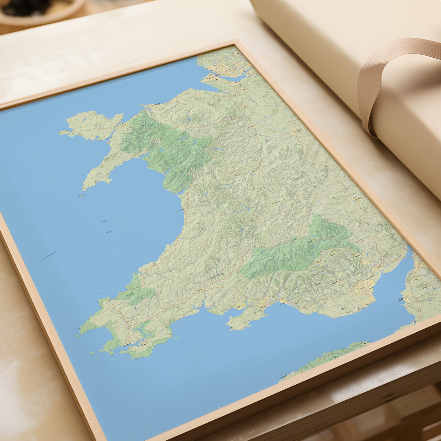 Wales map wall art | Cymru poster