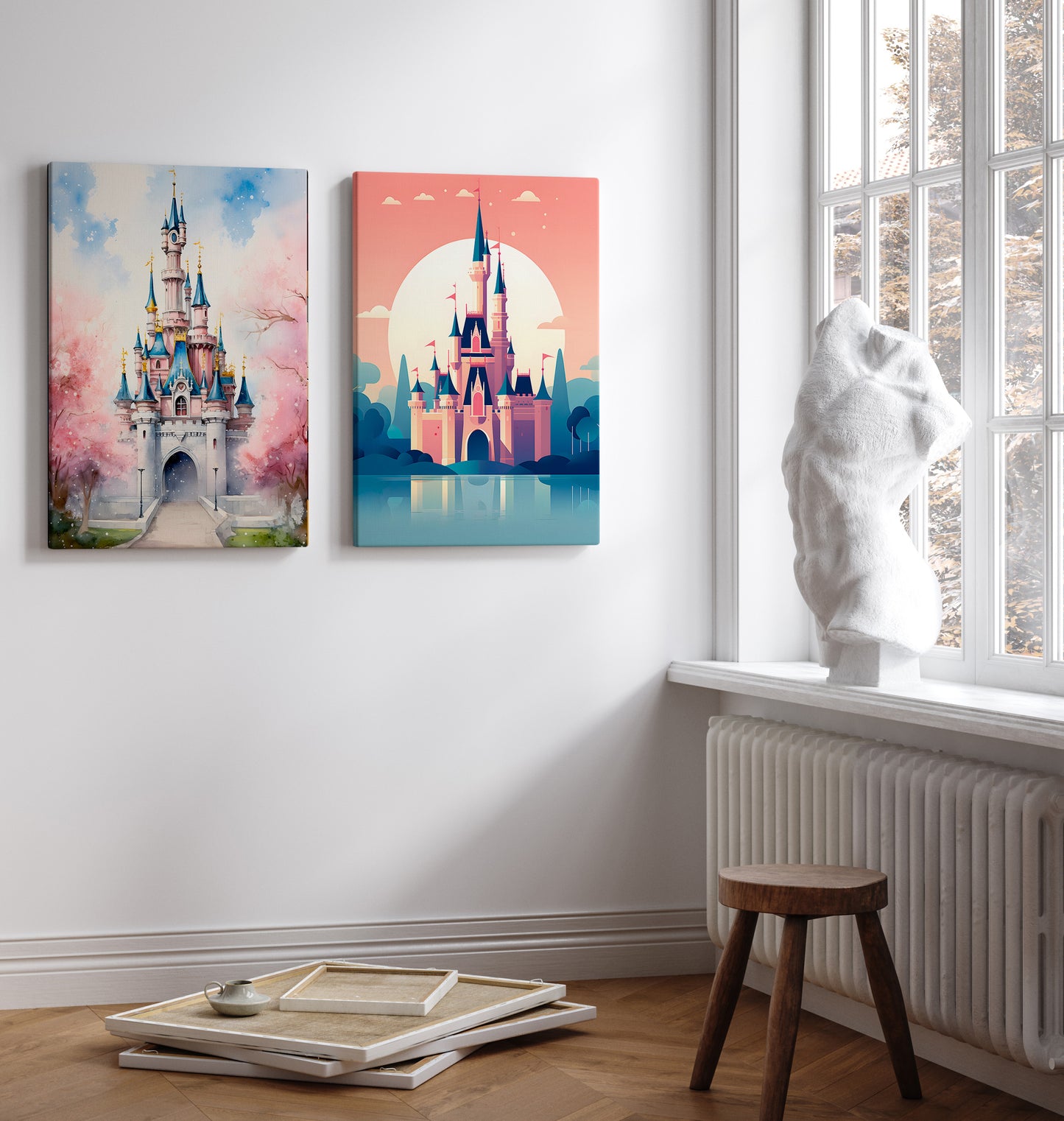 Disney Castle print | Different sizes and canvas - The Hue Map