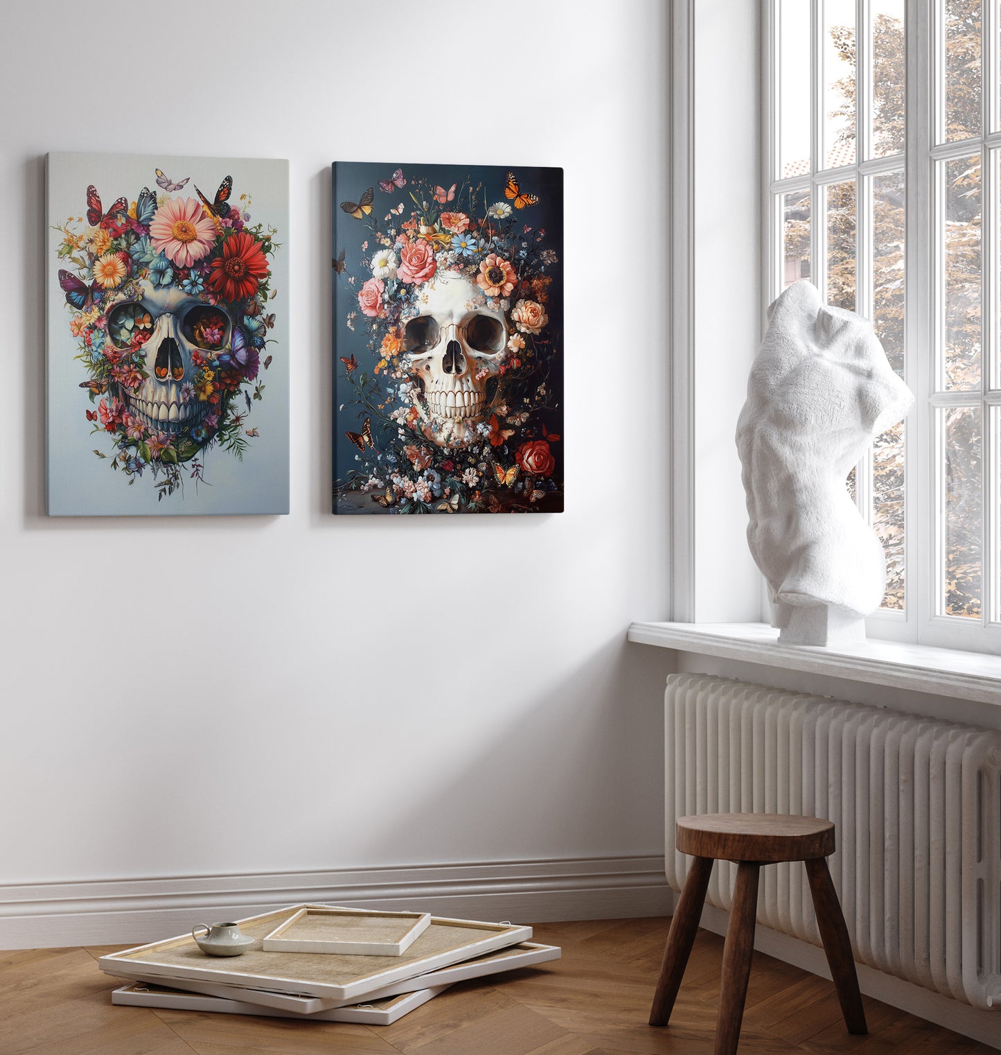 Life Resurfaces Skull wall art