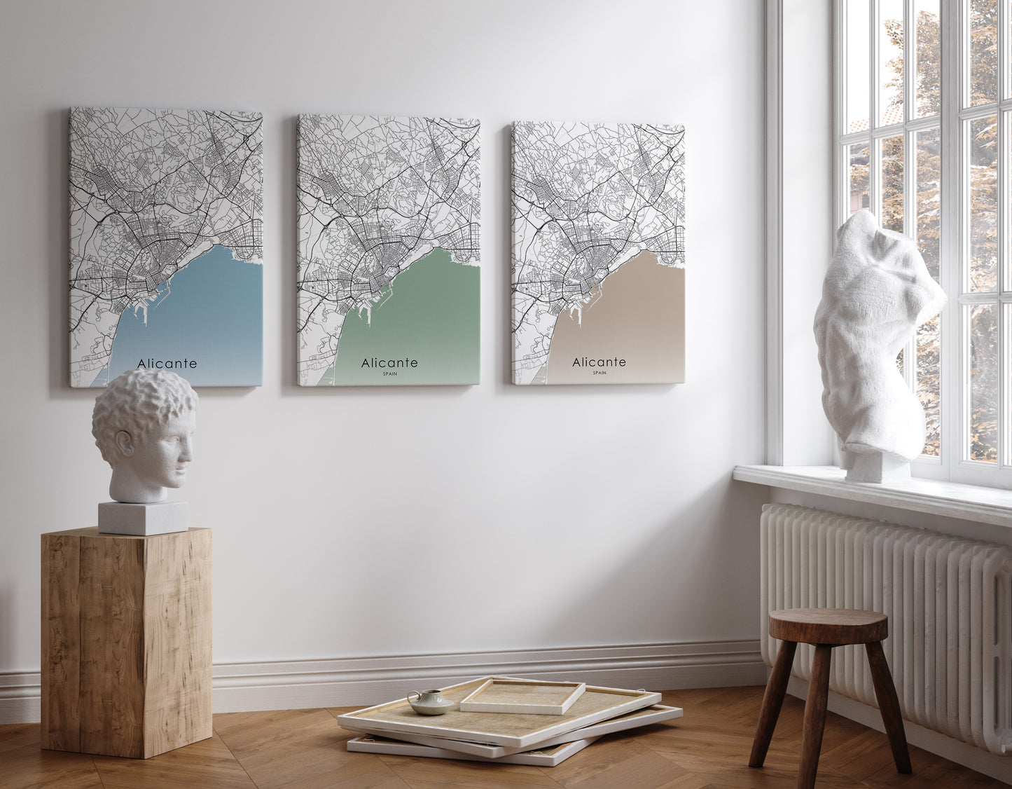Alicante map print | Different sizes - The Hue Map