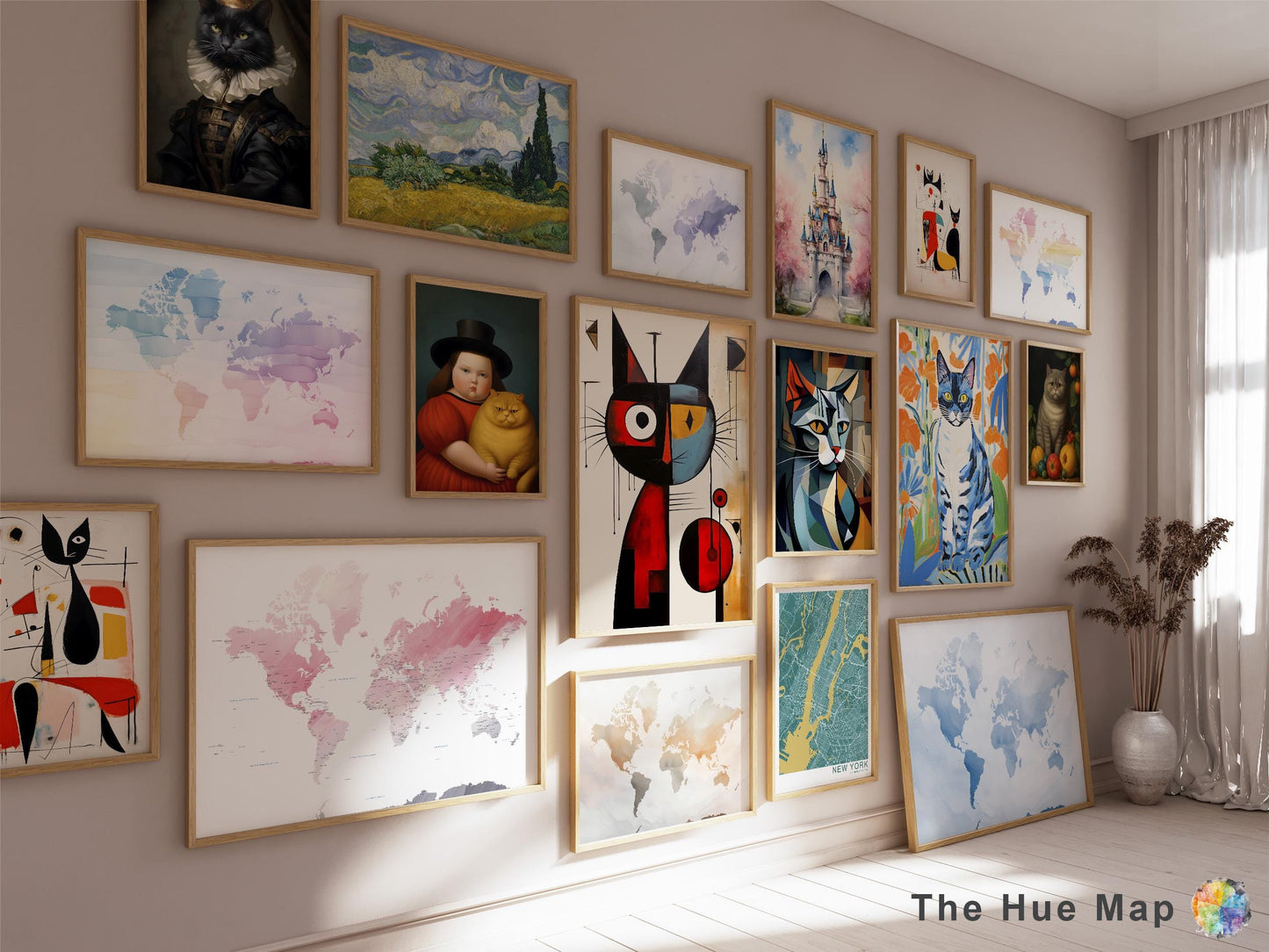 Unisex Retro World Map Sweatshirt