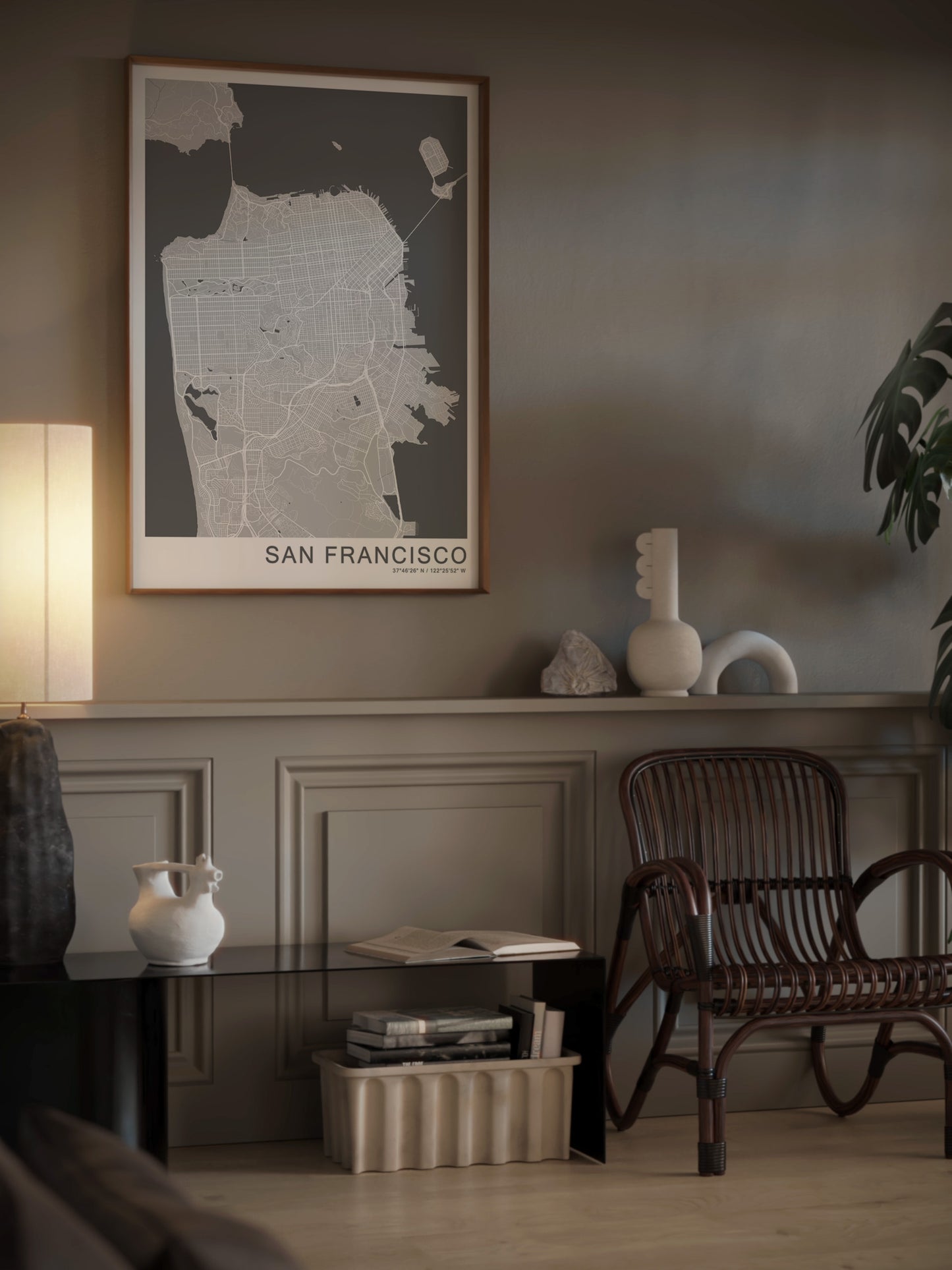 San Francisco Travel Poster | Different sizes and frame options