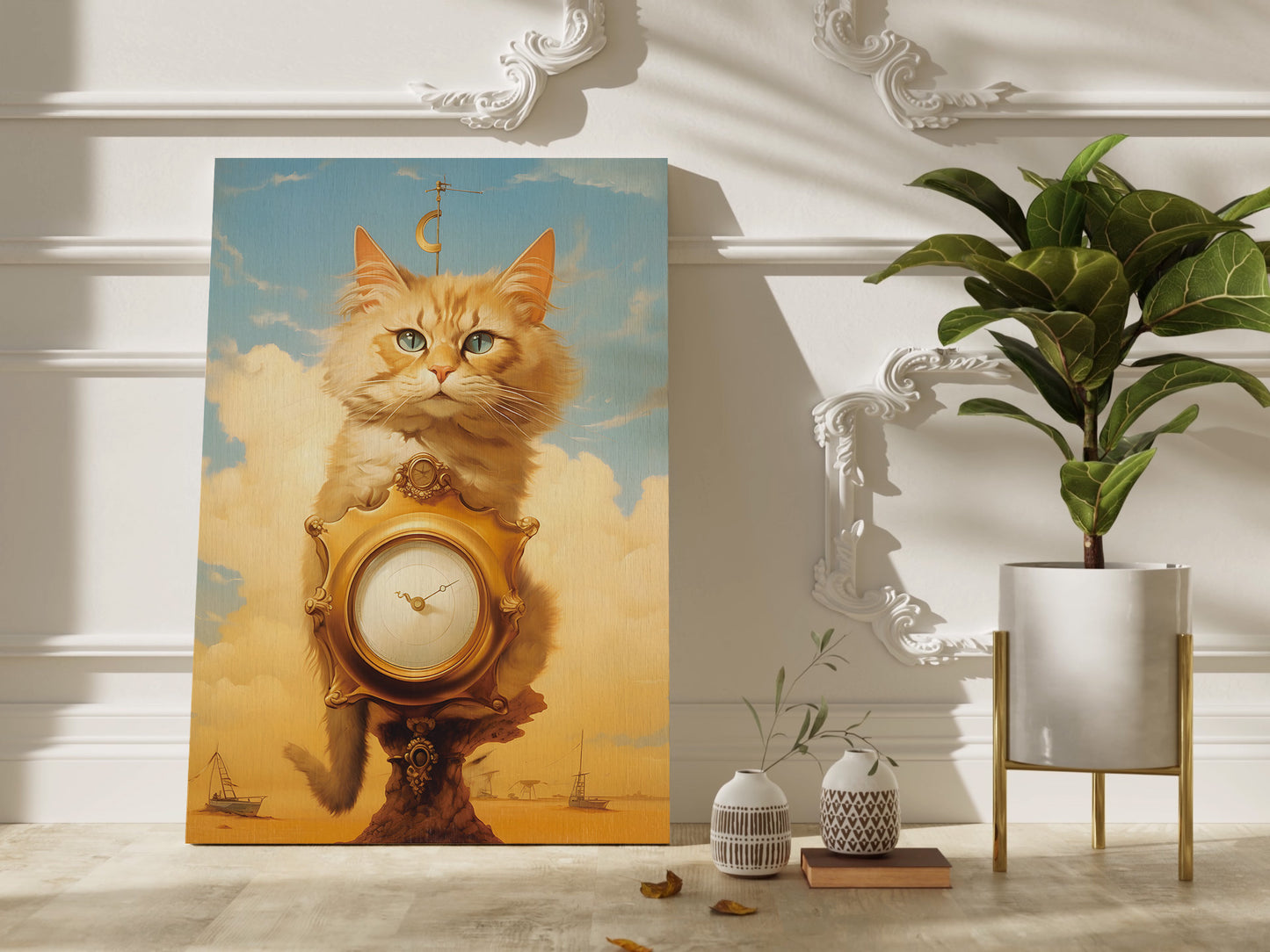 Salvador Dali Cat wall art
