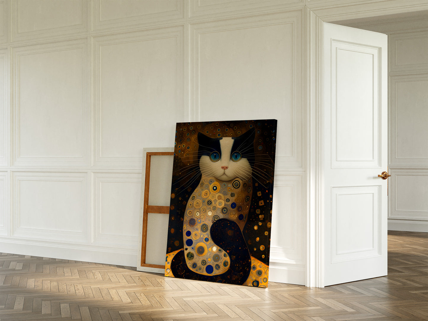 Gustav Klimt Cat Wall Art