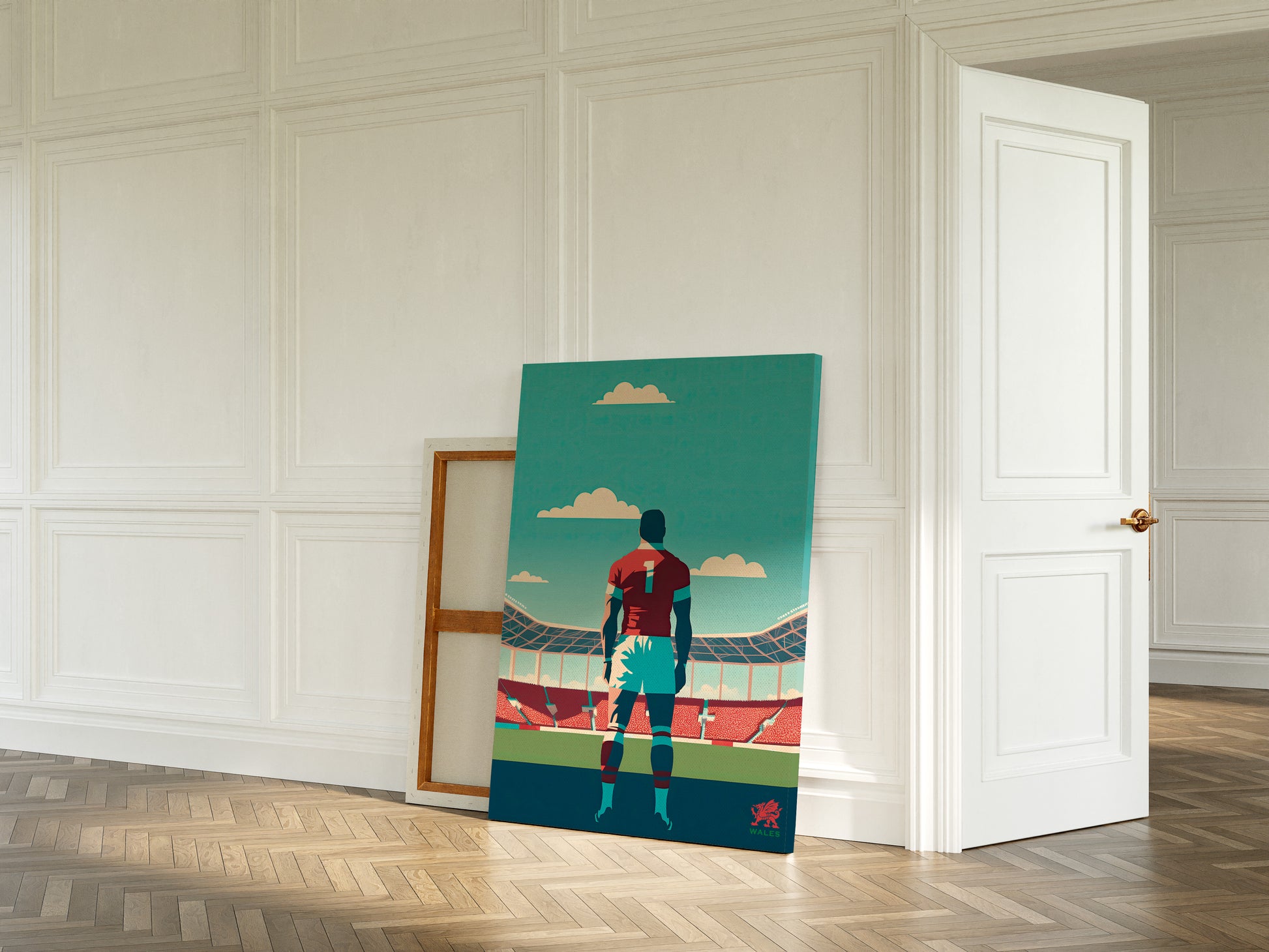 Welsh rugby large canvas wall art.