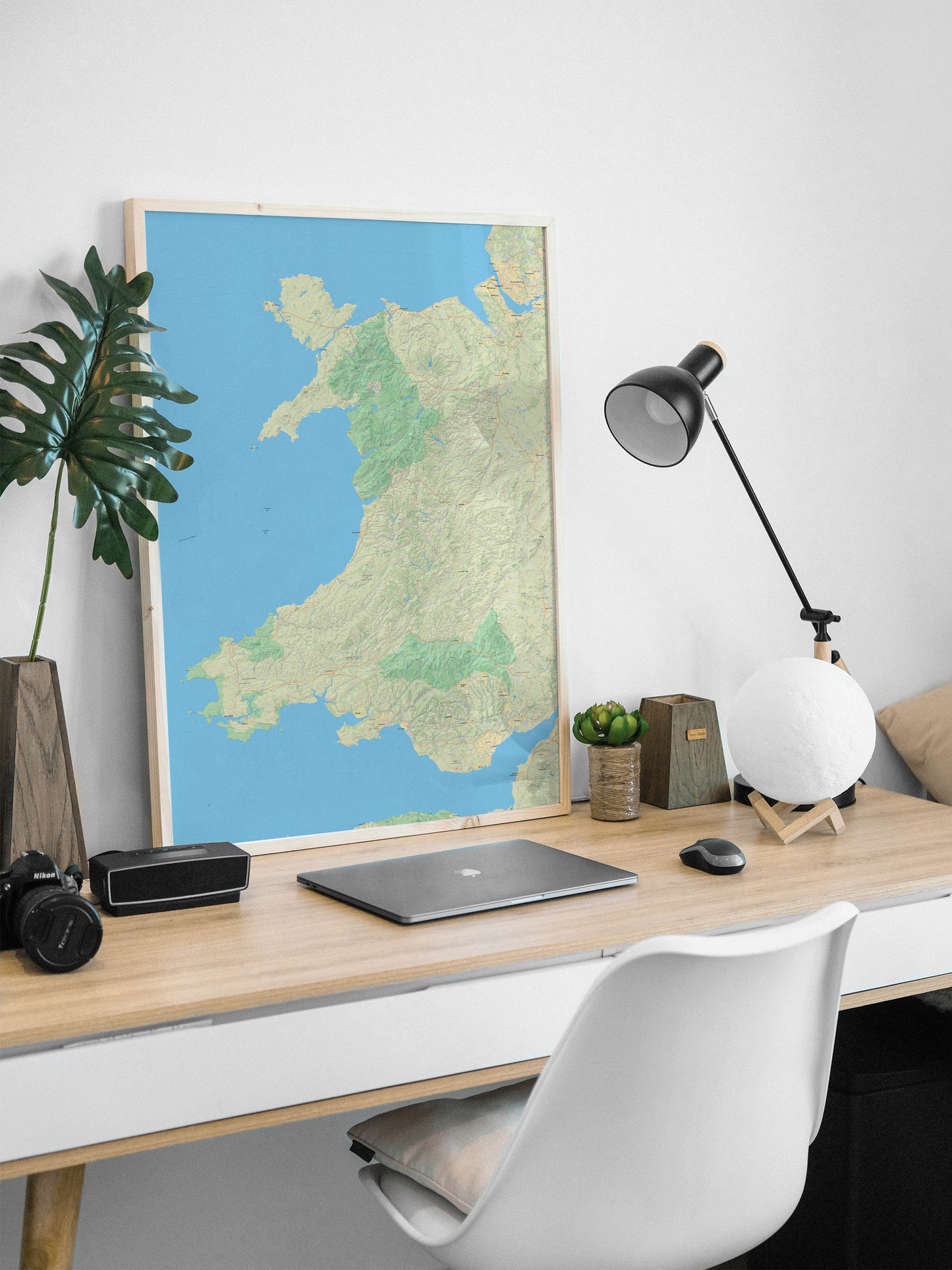Wales map wall art | Cymru poster