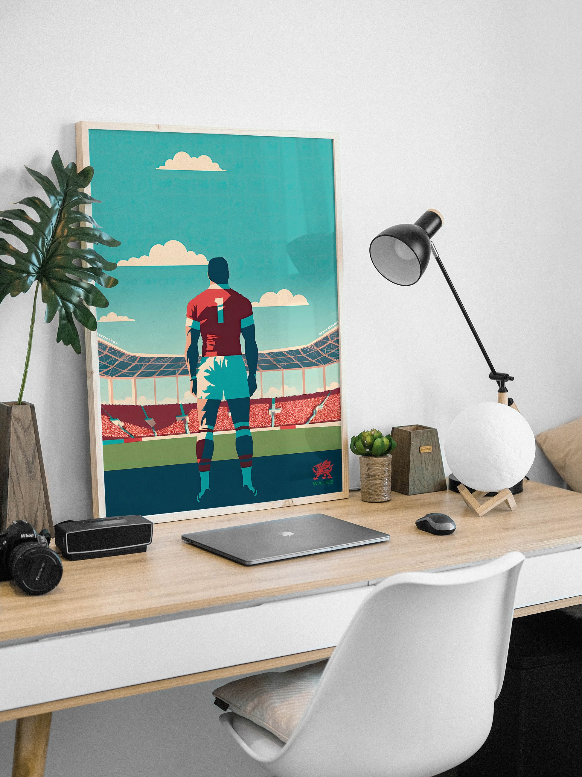 Welsh rugby wall art poster.