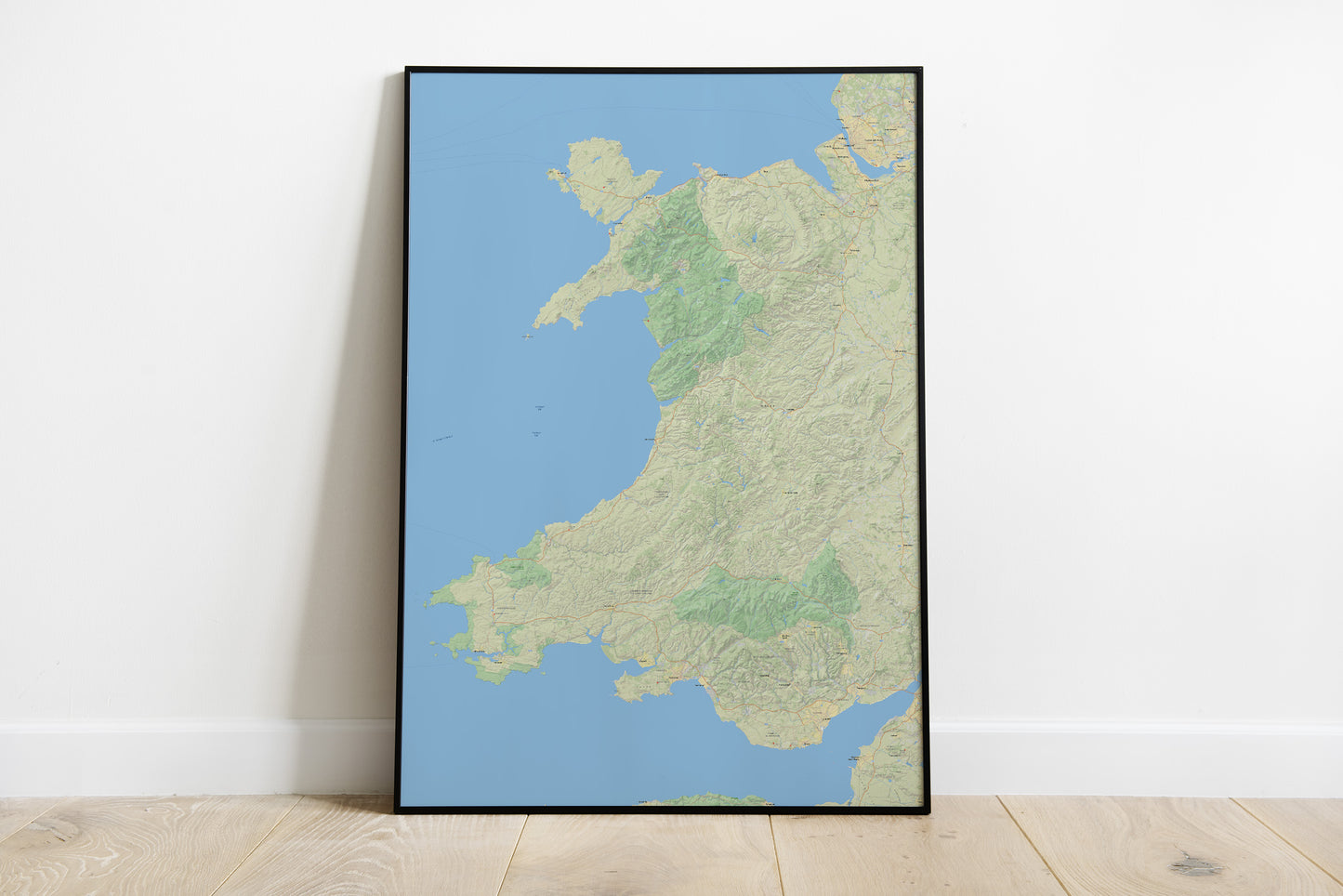 Wales map wall art | Cymru poster