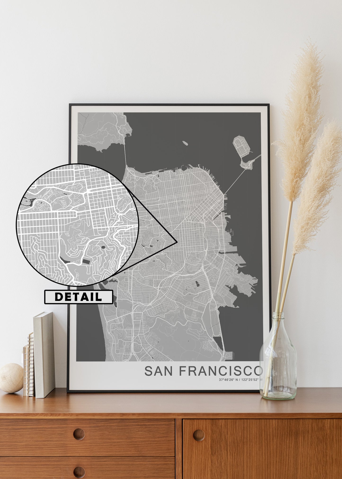 San Francisco Travel Poster | Different sizes and frame options
