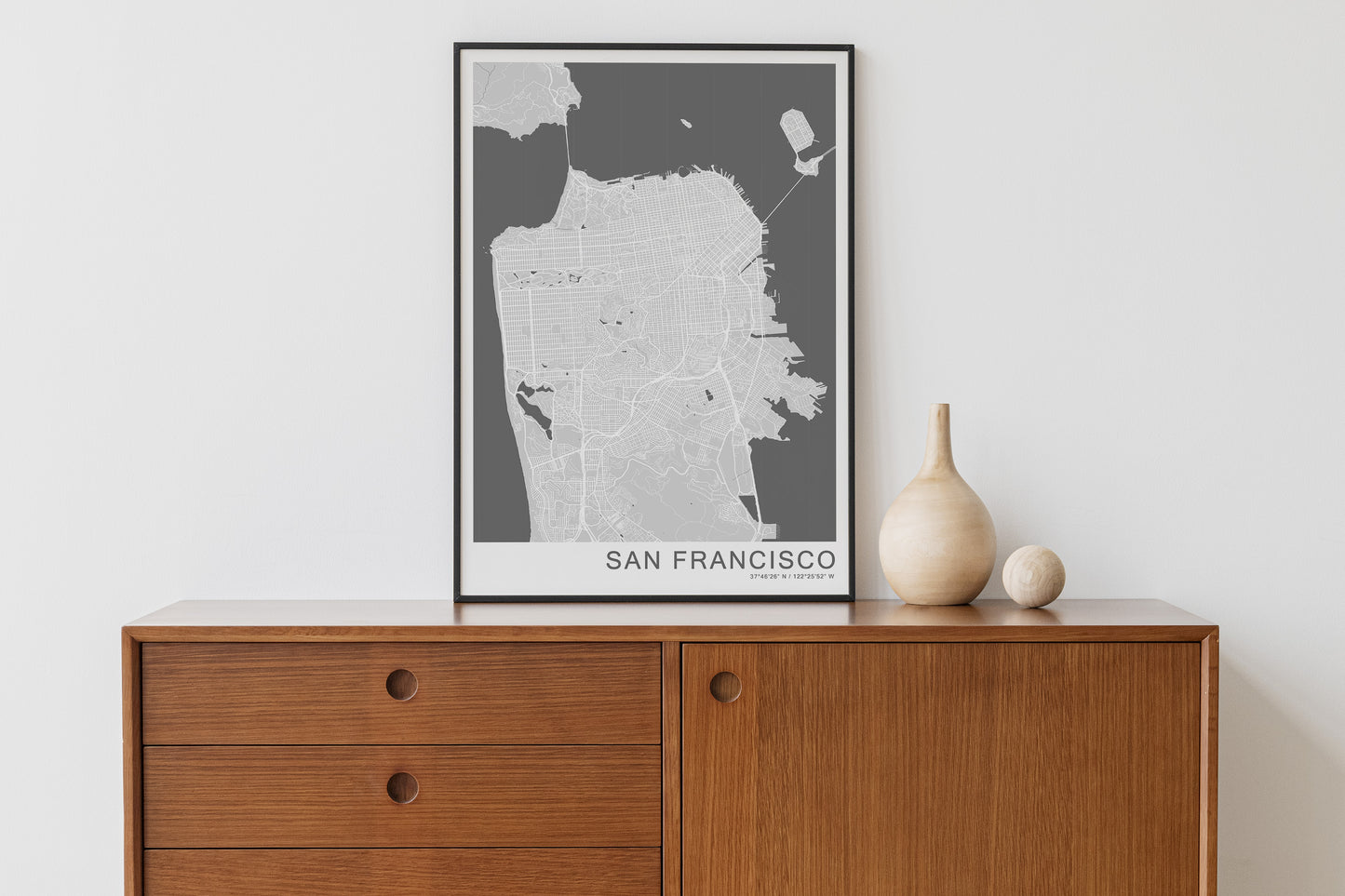 San Francisco Travel Poster | Different sizes and frame options