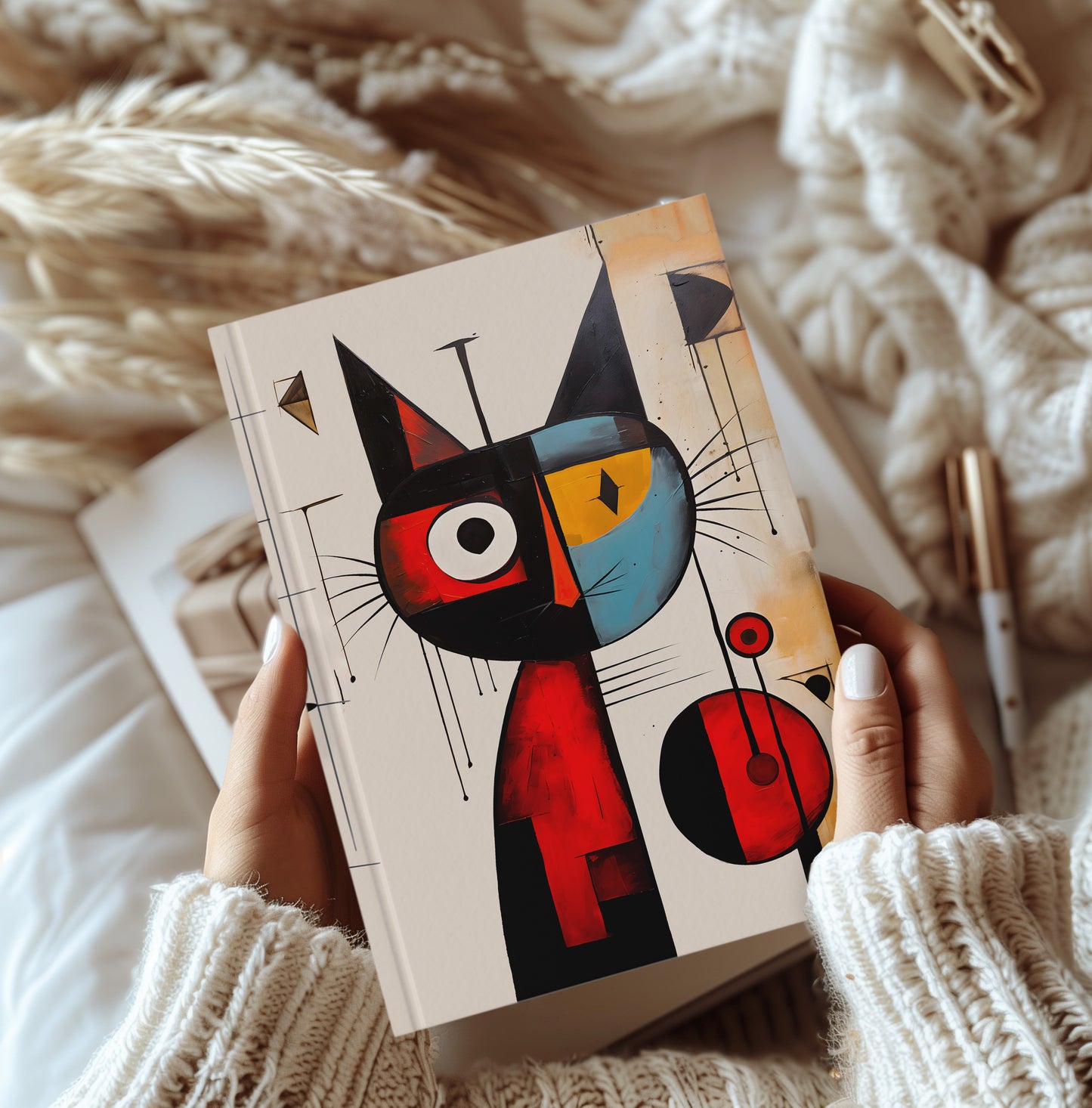 Miró cat Hardback Journal