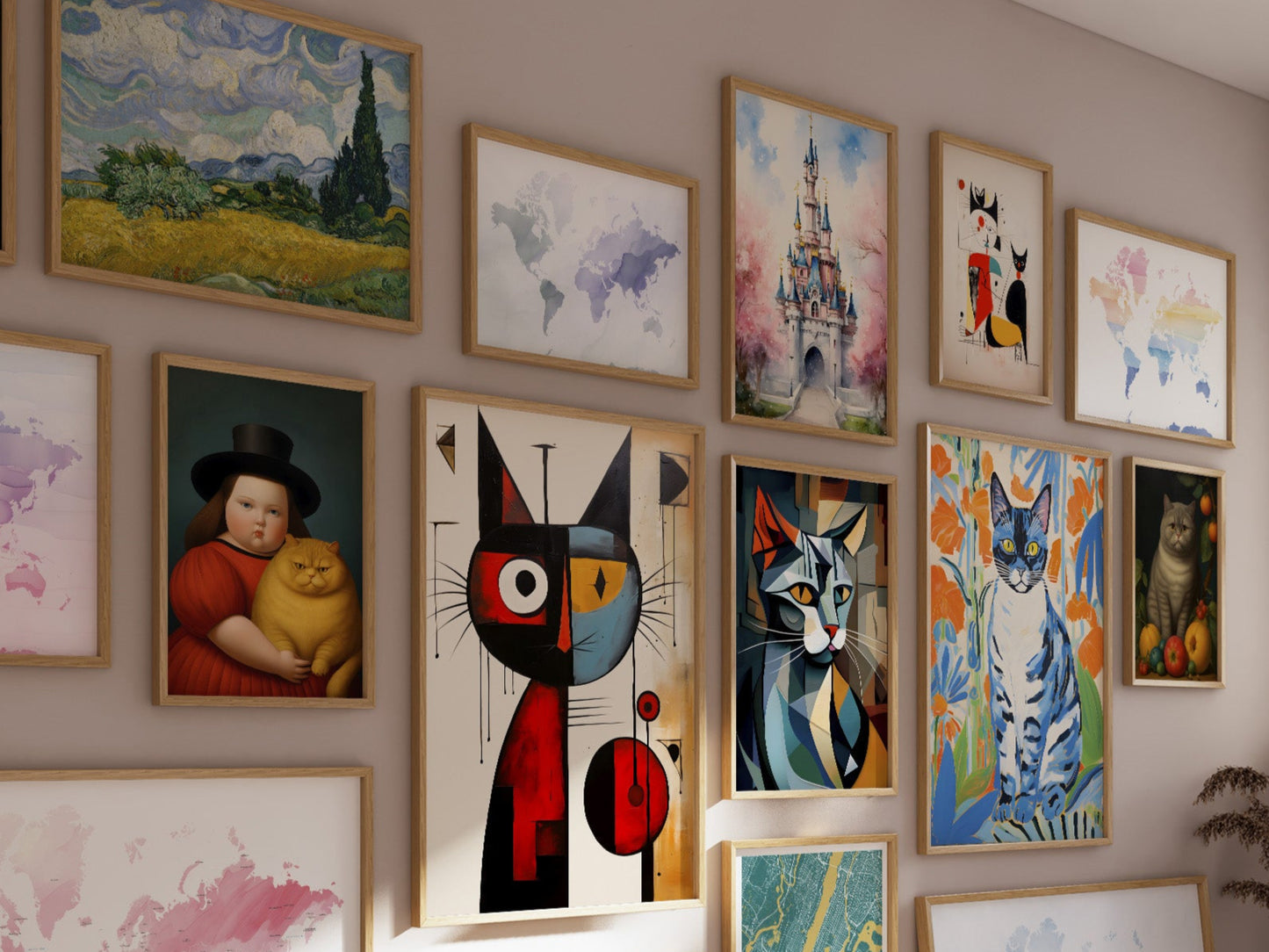 Beautiful wall art at The Hue Map.