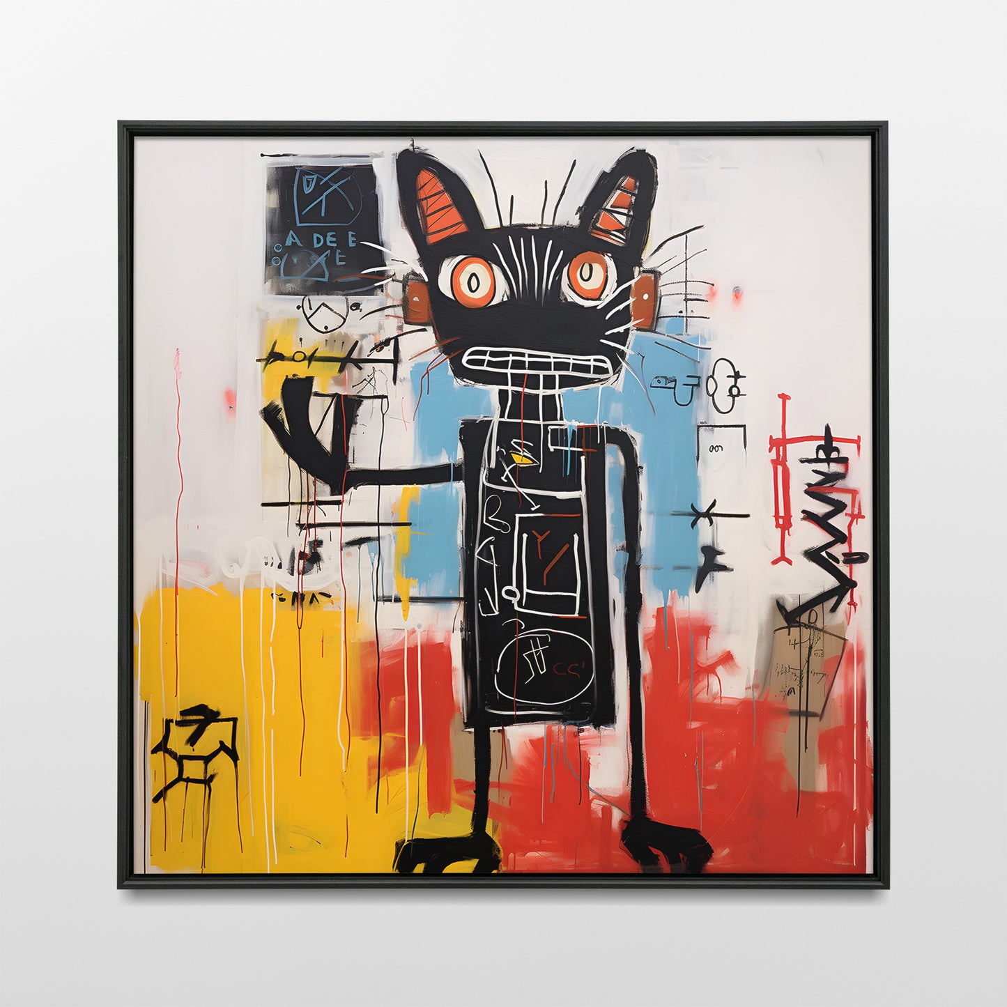 Basquiat Cat Wall Art