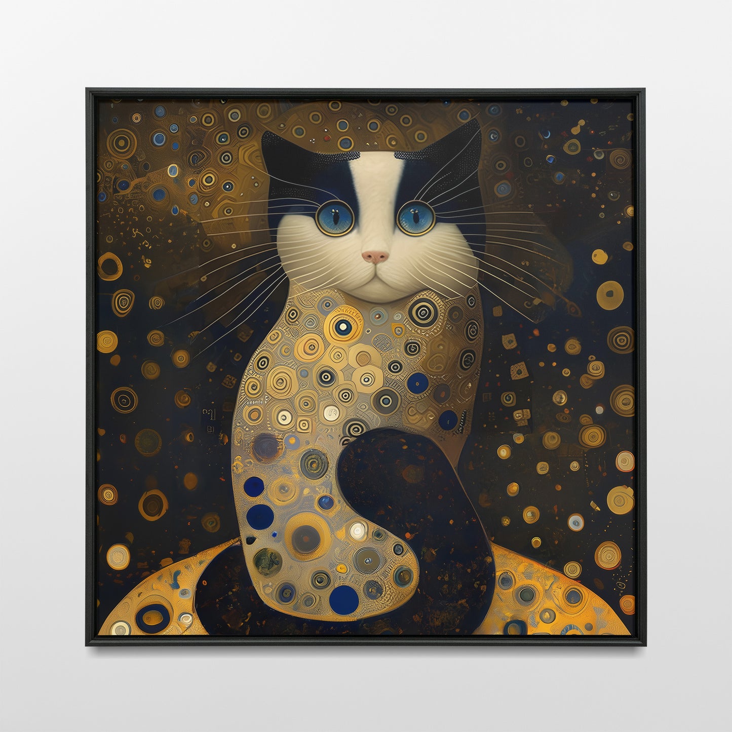 Gustav Klimt Cat Wall Art
