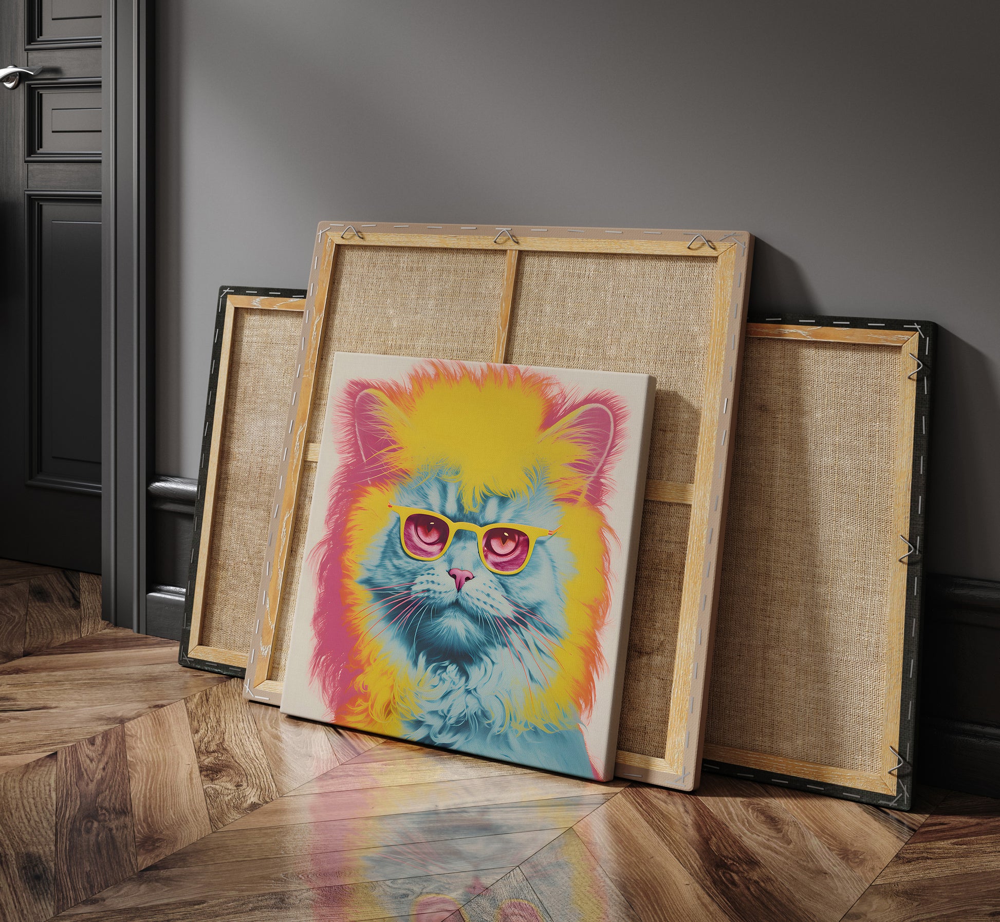Andy Warhol Cat print | Different sizes and canvas - The Hue Map