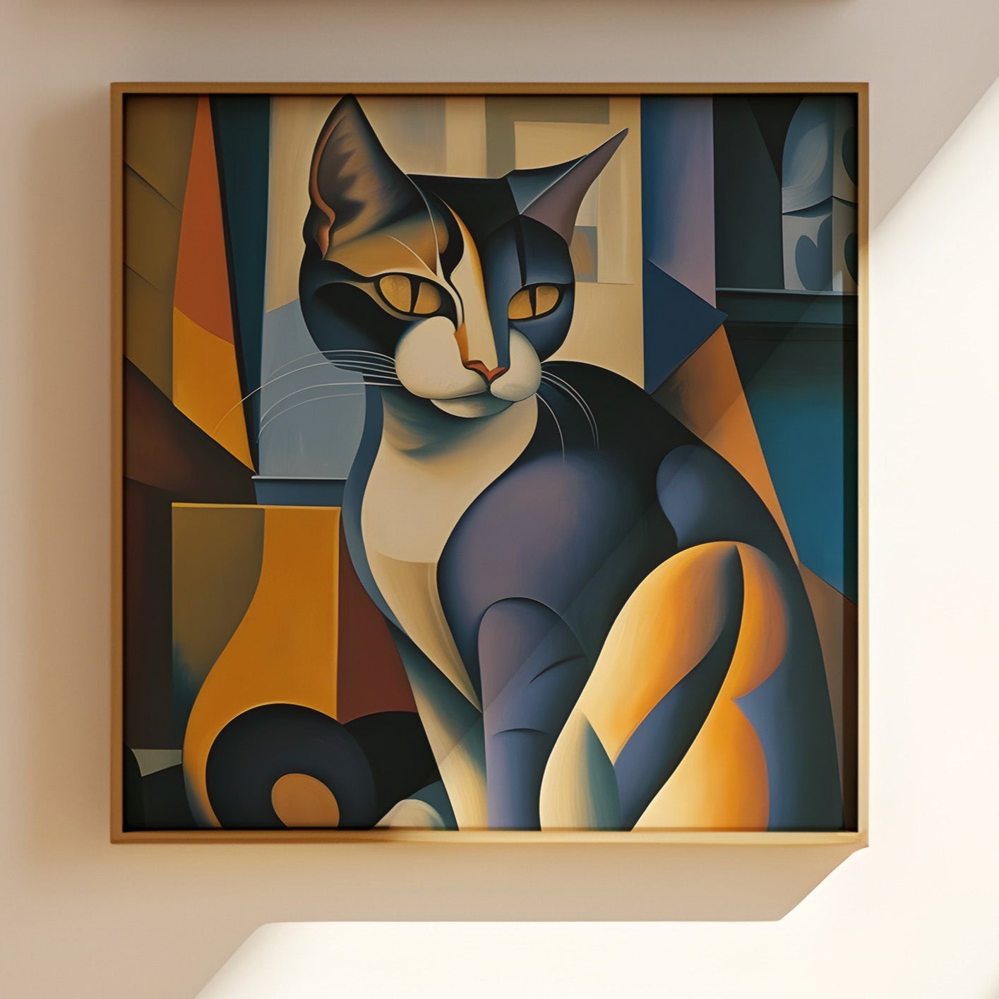 Picasso Cat print | Different sizes and canvas - The Hue Map