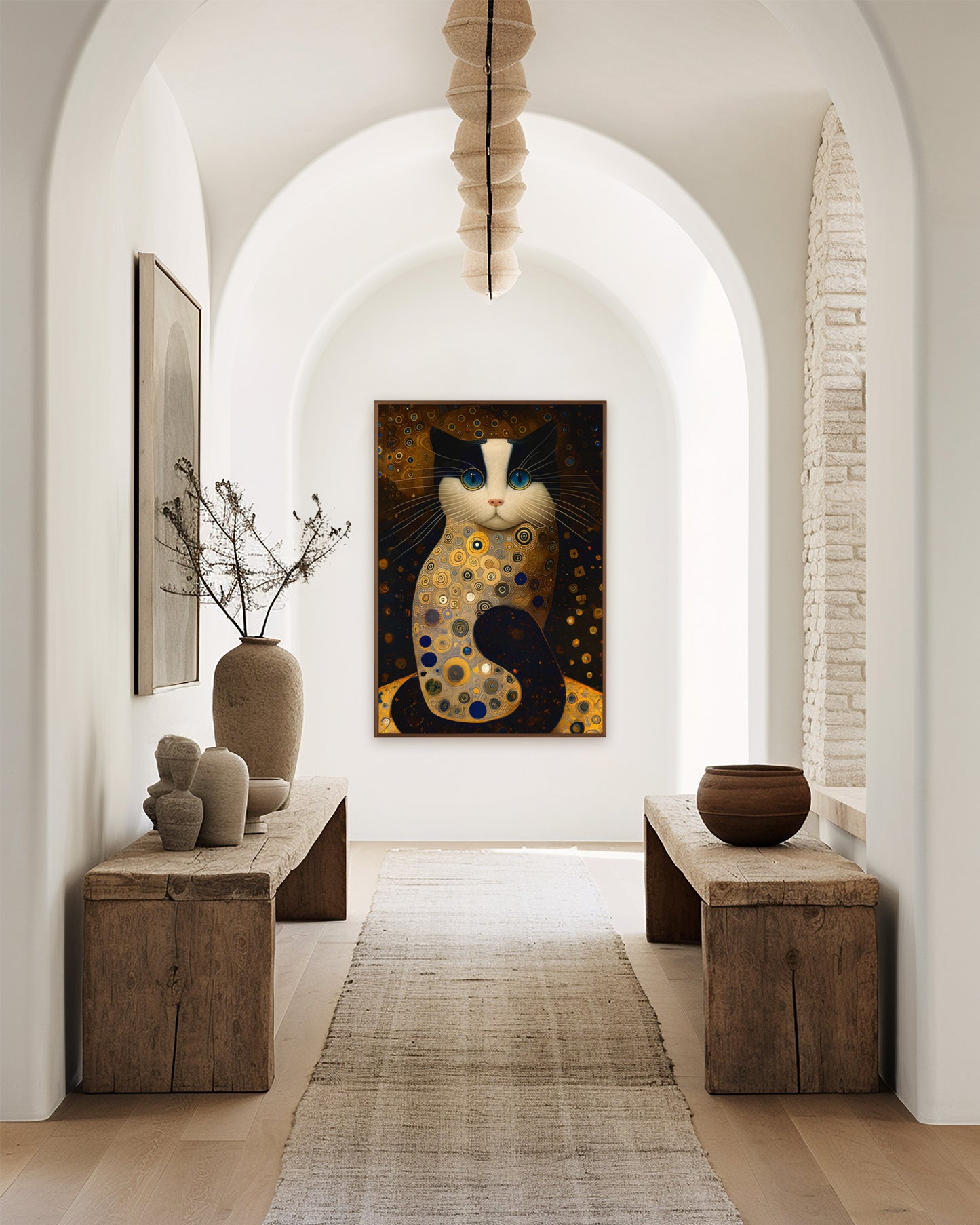 Gustav Klimt Cat Wall Art