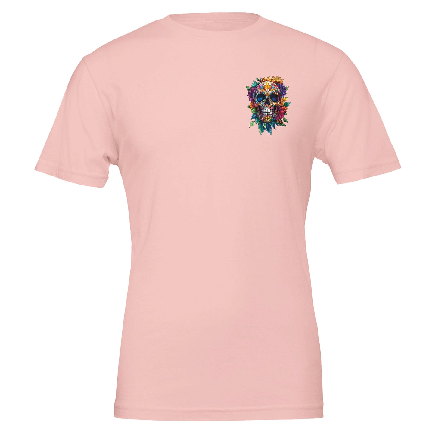 Unisex Floral Skull T-Shirt