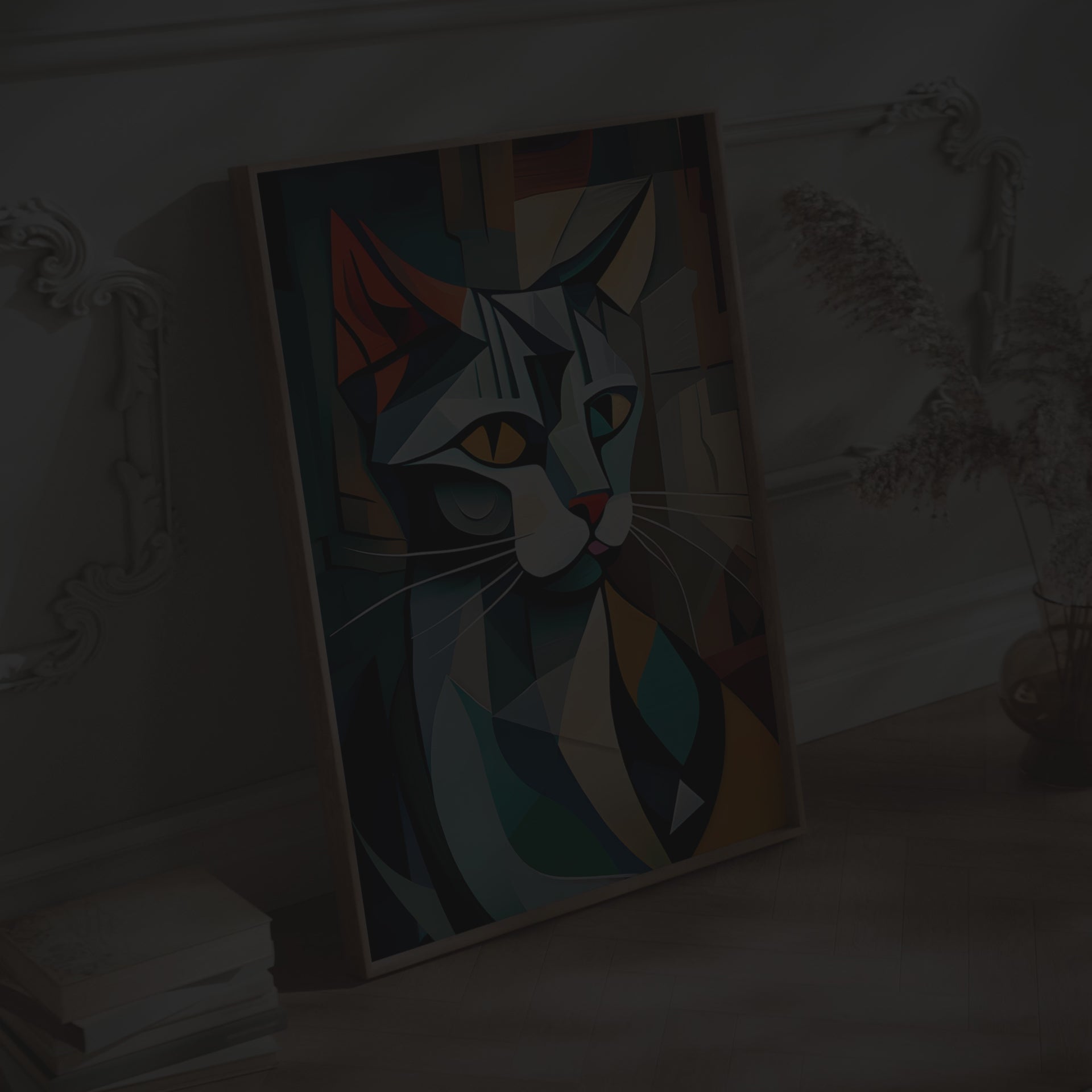 Picasso cat print.