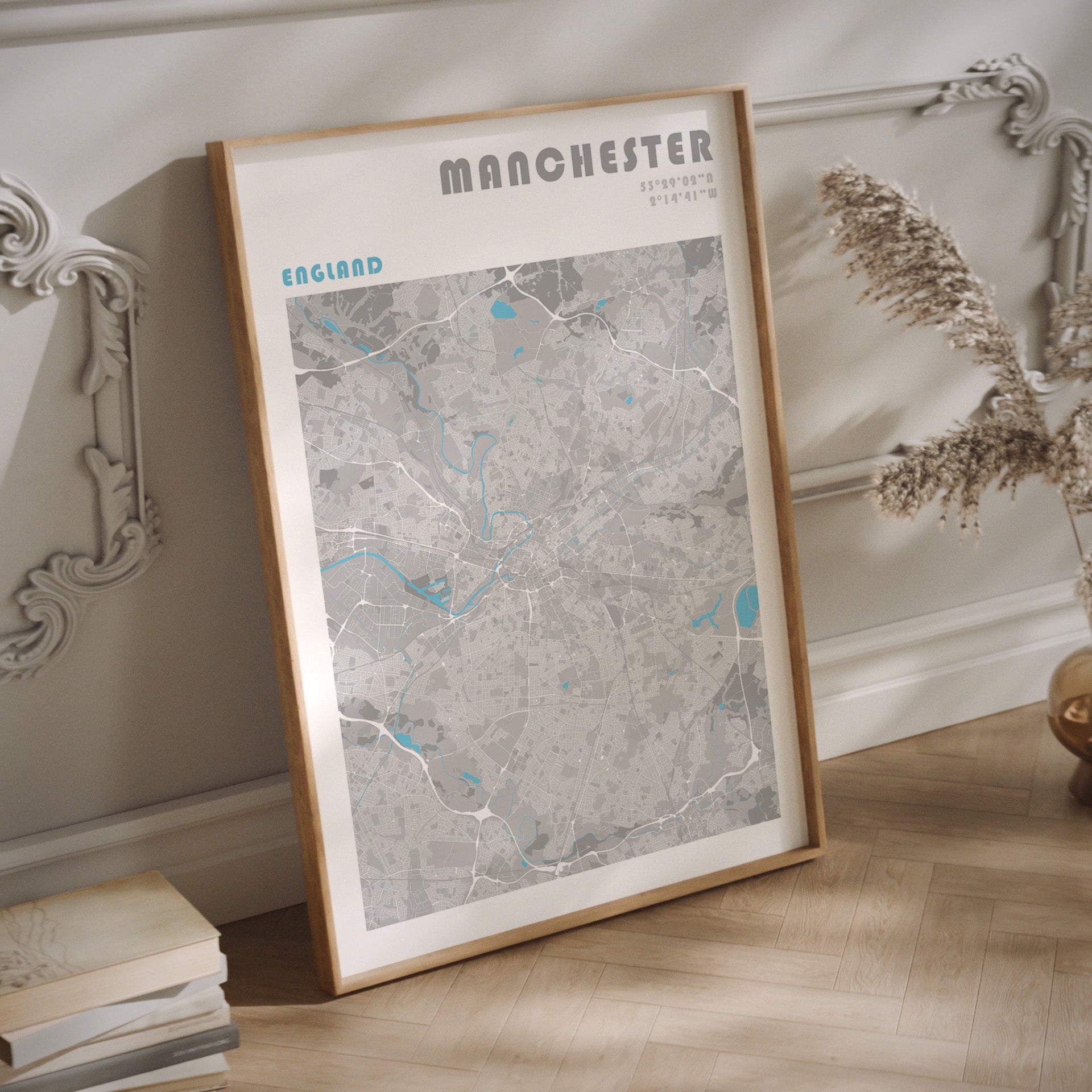 Manchester travel city print.