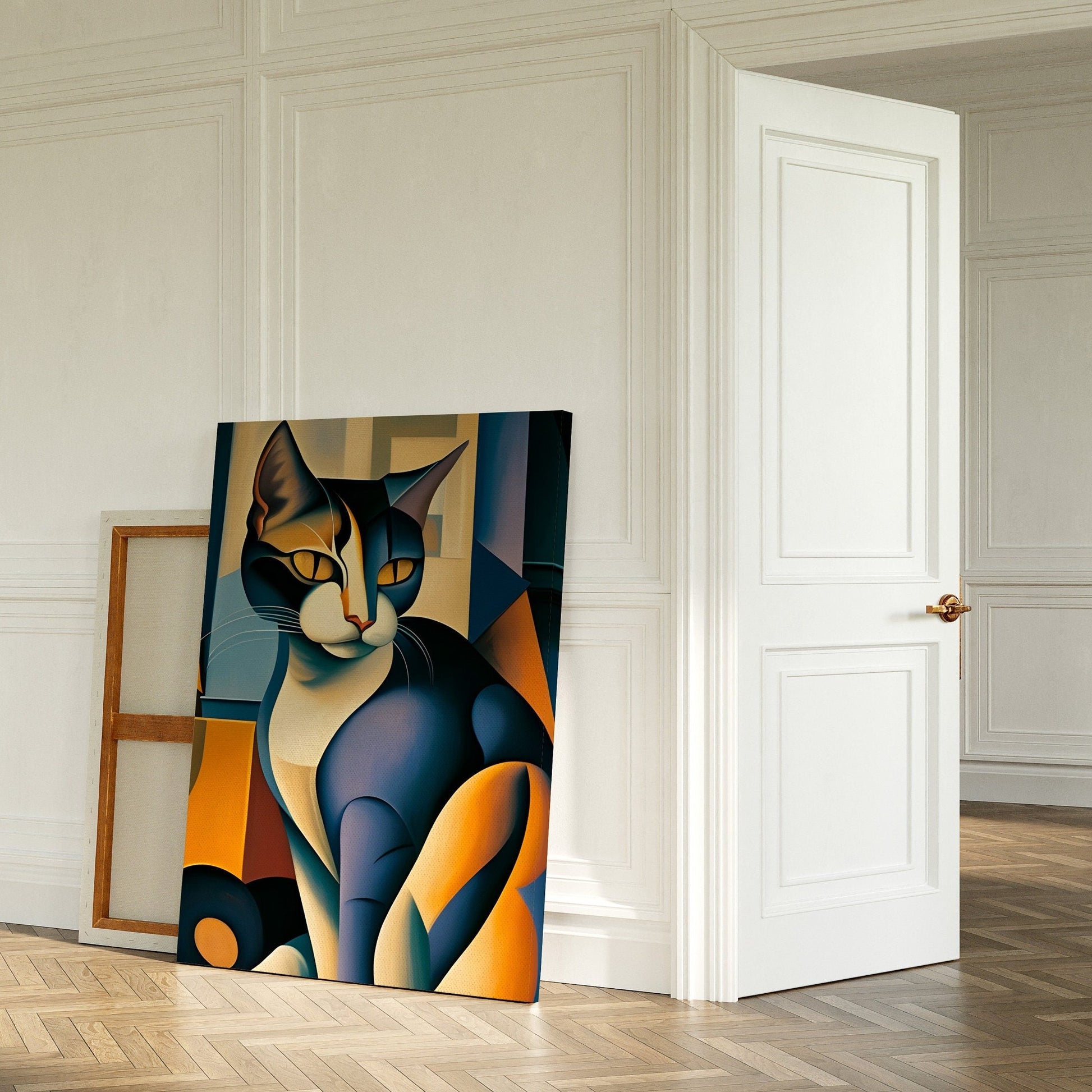 Picasso Cat large canvas wall art.