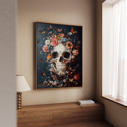 Flowers, Skulls & Butterflies Wall Art