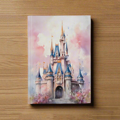 Disney castle journal in watercolors.