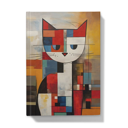 Mondrian cat Hardback Journal