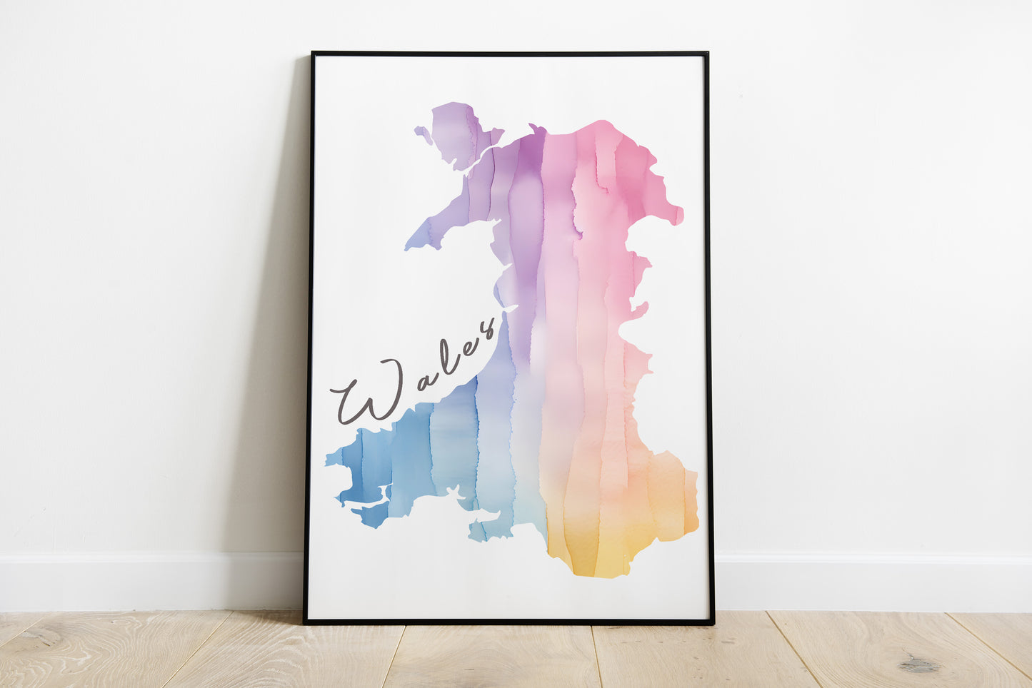 Watercolour Wales Print | Different sizes and canvas - The Hue Map