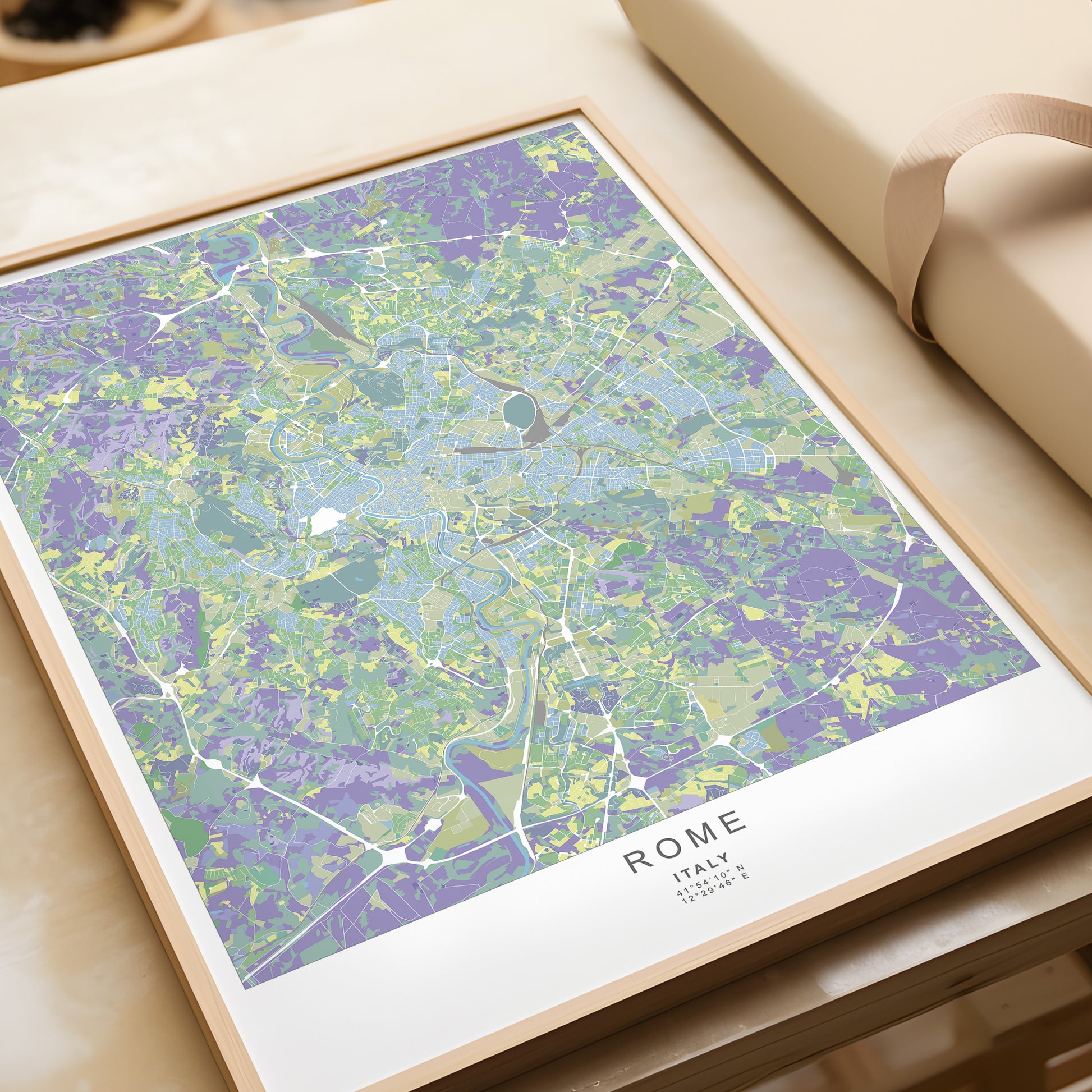 Rome Print | Italy travel wall art - The Hue Map