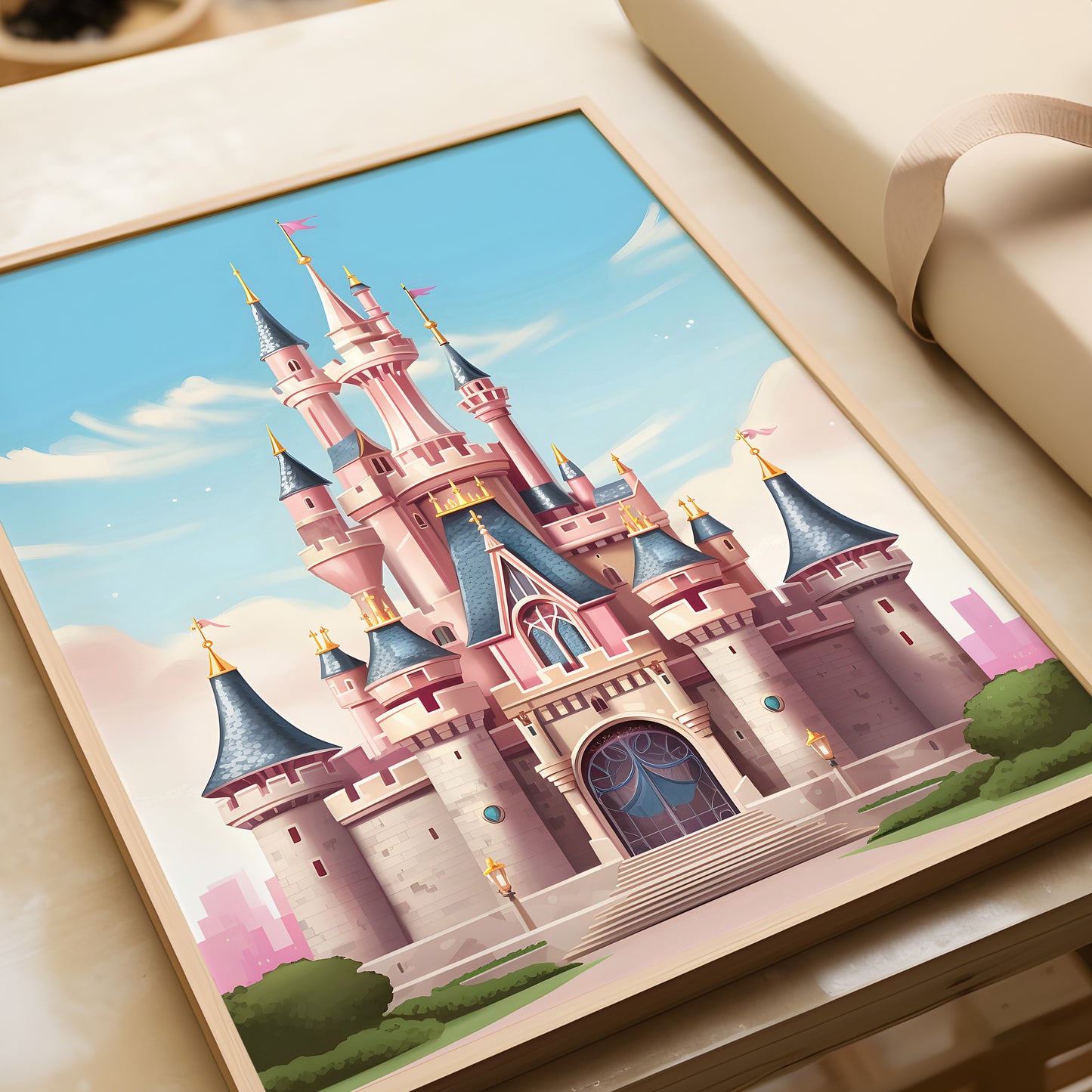 Barbie Disney castle print | Different sizes and canvas - The Hue Map