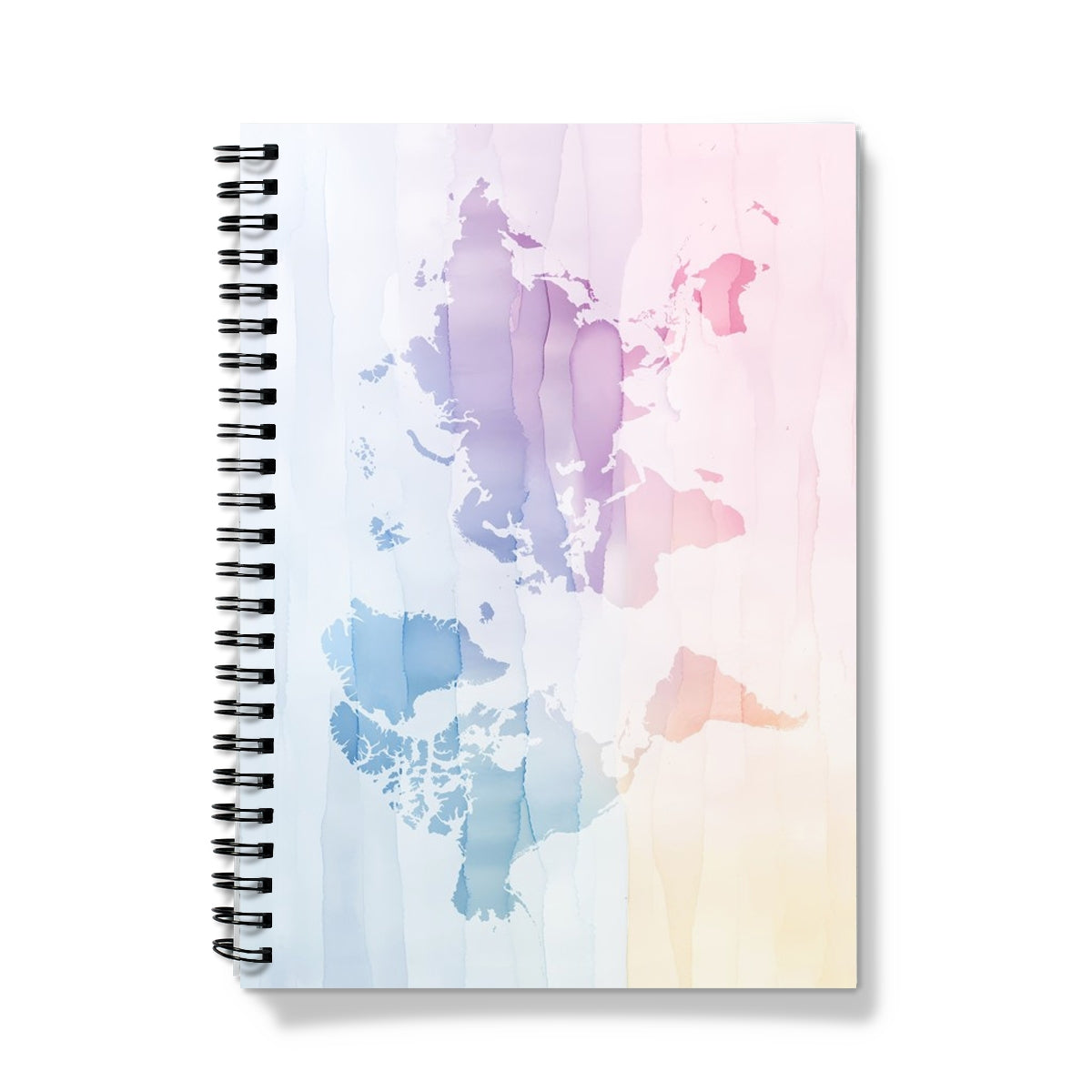 Rainbow World Map Notebook - The Hue Map