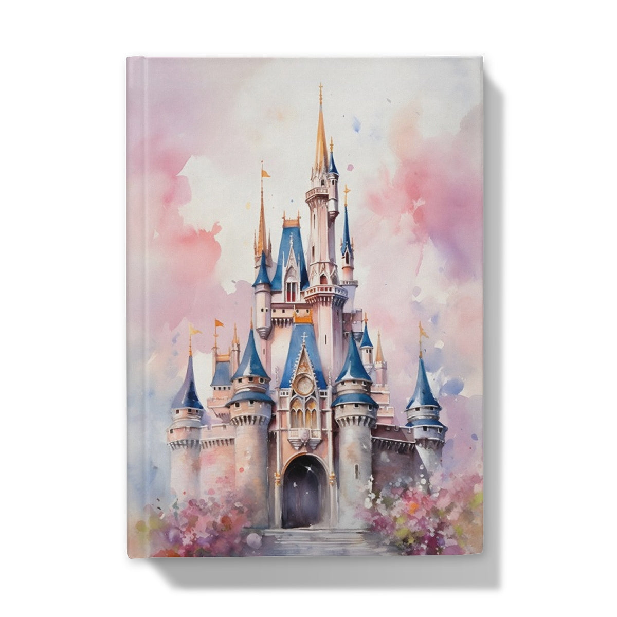 Disney castle journal in beautiful watercolors.