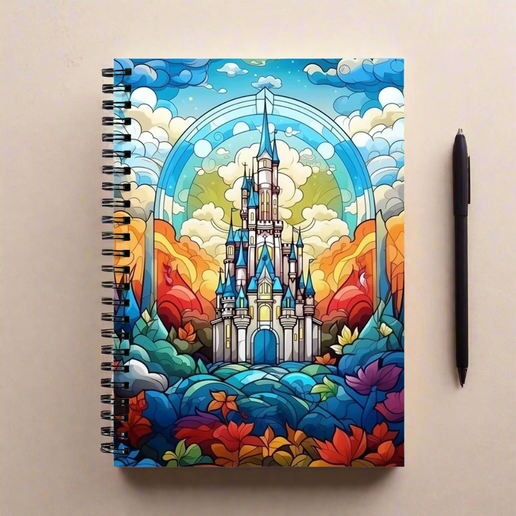 Small Disney Castle spiral notebook