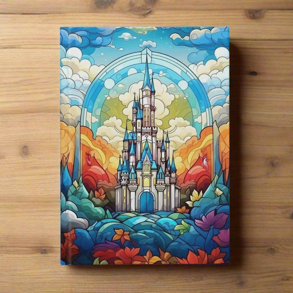 Disney castle hardback journal.