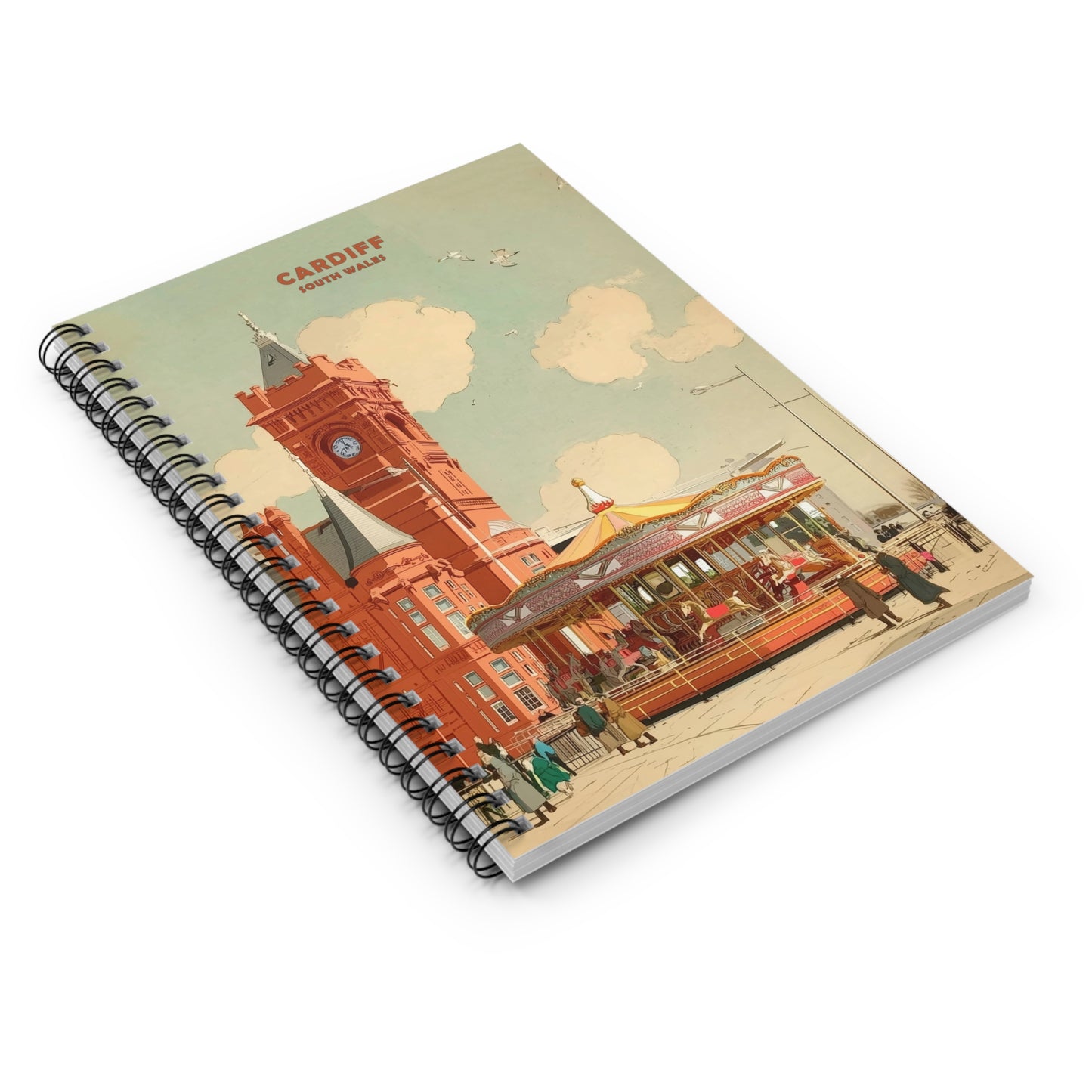 Cardiff Spiral Notebook