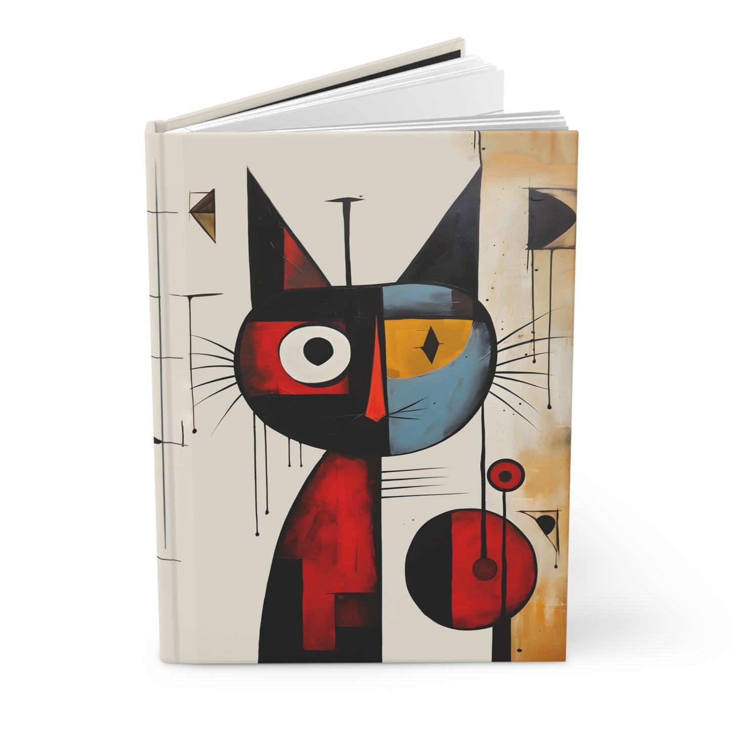 Journal à couverture rigide du chat Miró