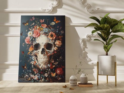Flowers, Skulls & Butterflies Wall Art