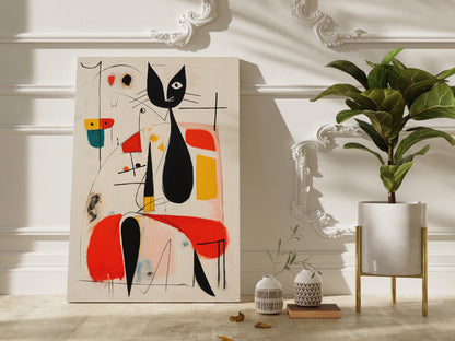 Joan Miro woman wall art in different sizes and frame options or canvas