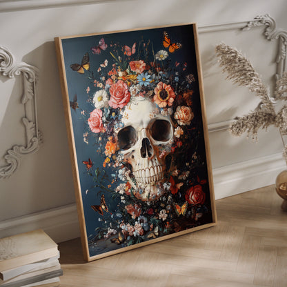 Flowers, Skulls & Butterflies Wall Art