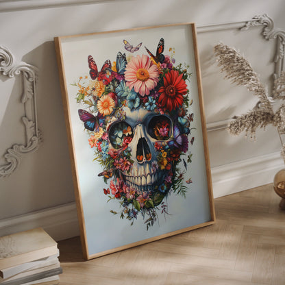 Life Resurfaces Skull wall art | Different sizes and frame options or canvas