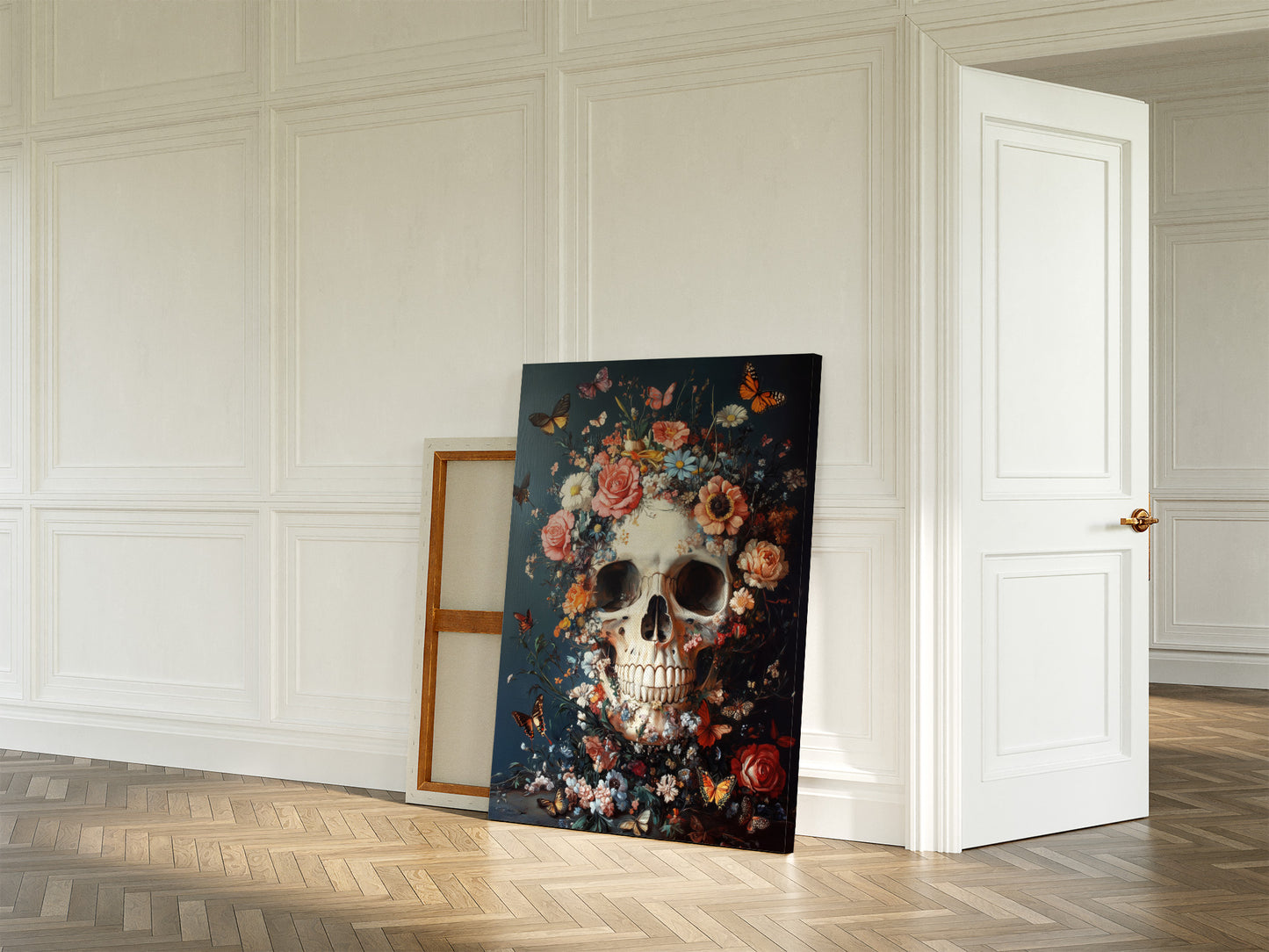 Flowers, Skulls & Butterflies Wall Art