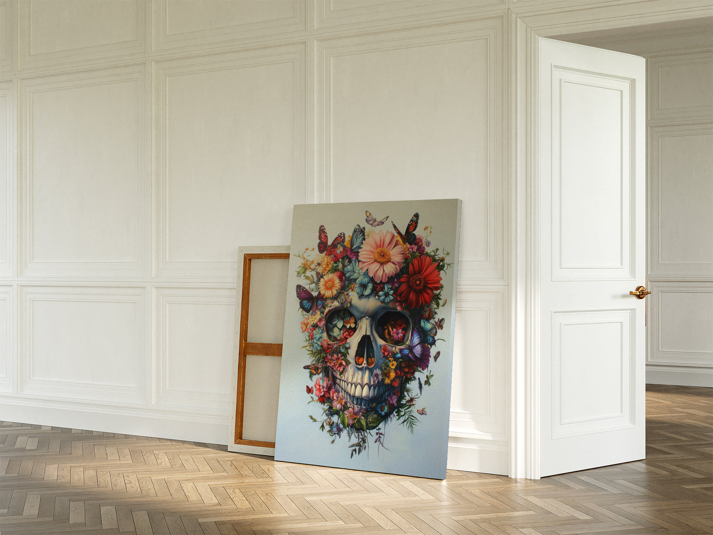 Life Resurfaces Skull wall art | Different sizes and frame options or canvas