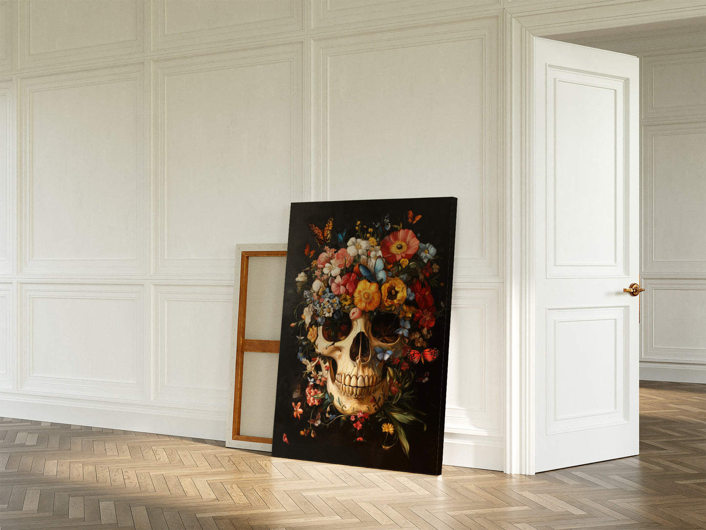 Floral Skull Wall Art