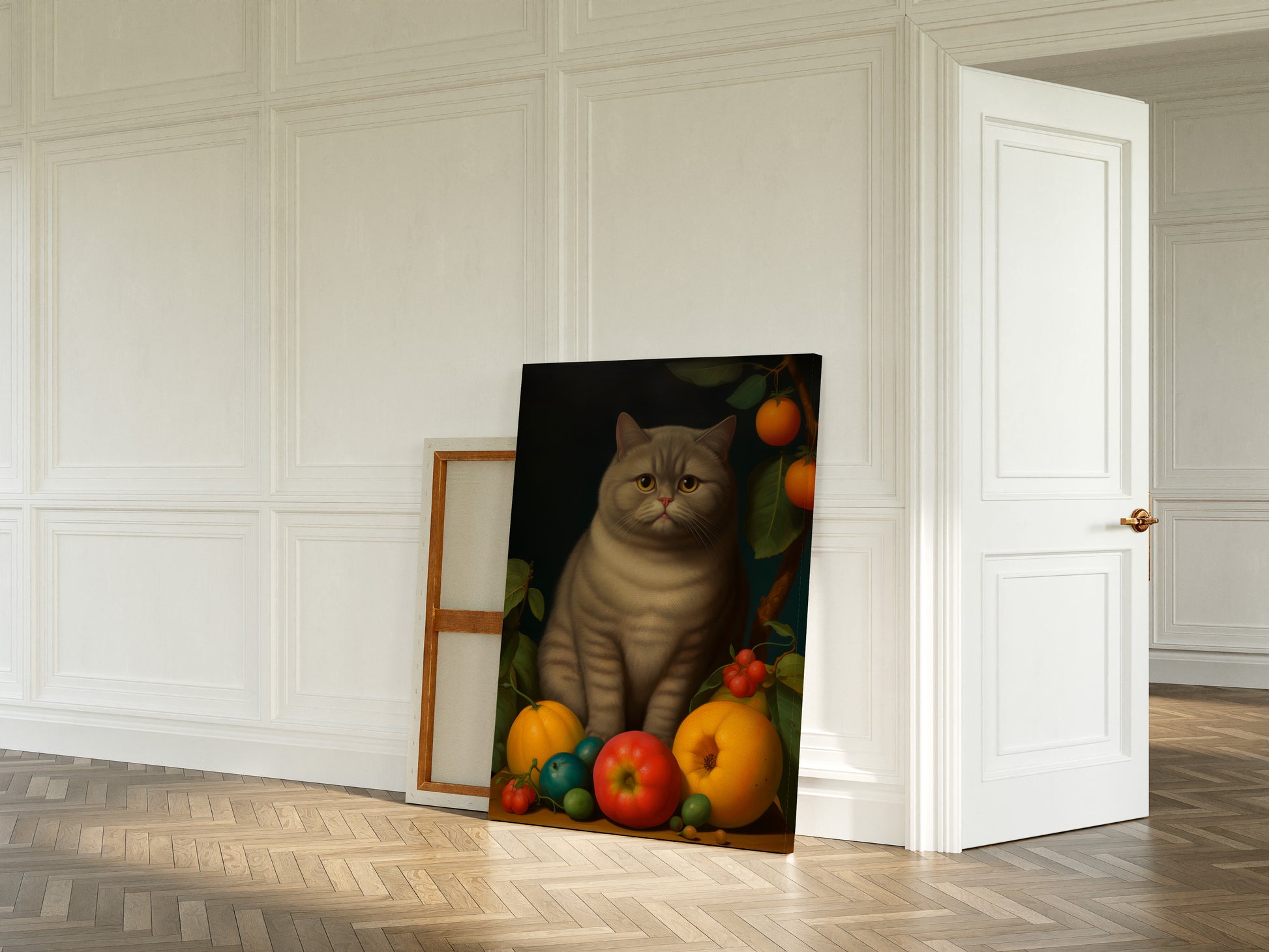 Fernando Botero Cat portrait | Different sizes and canvas - The Hue Map