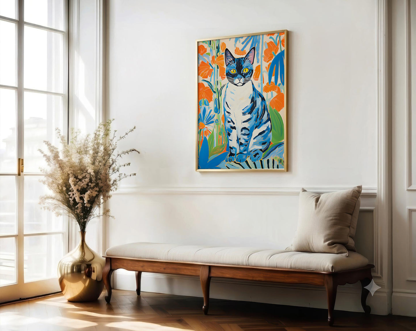 Matisse Blue Cat Wall Art | Fine Art Print | Birthday & Housewarming Gift