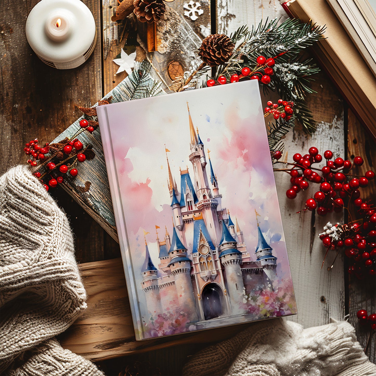 Journal à couverture rigide du château de Disney